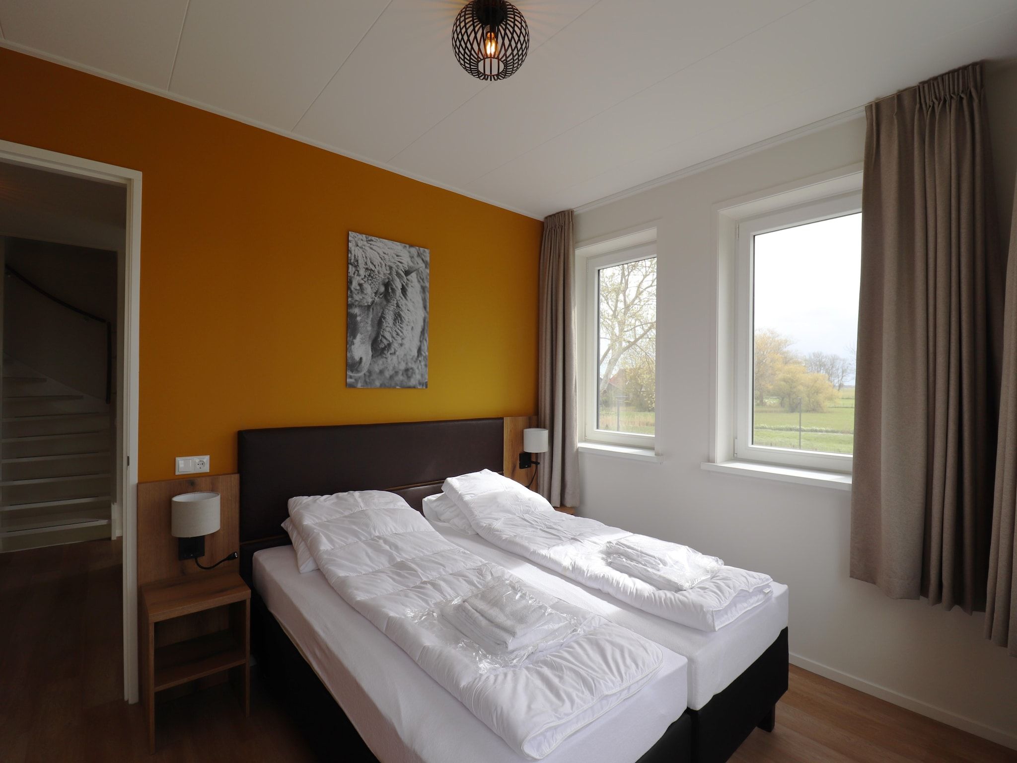 Een slaapkamer van Friese villa in Leons