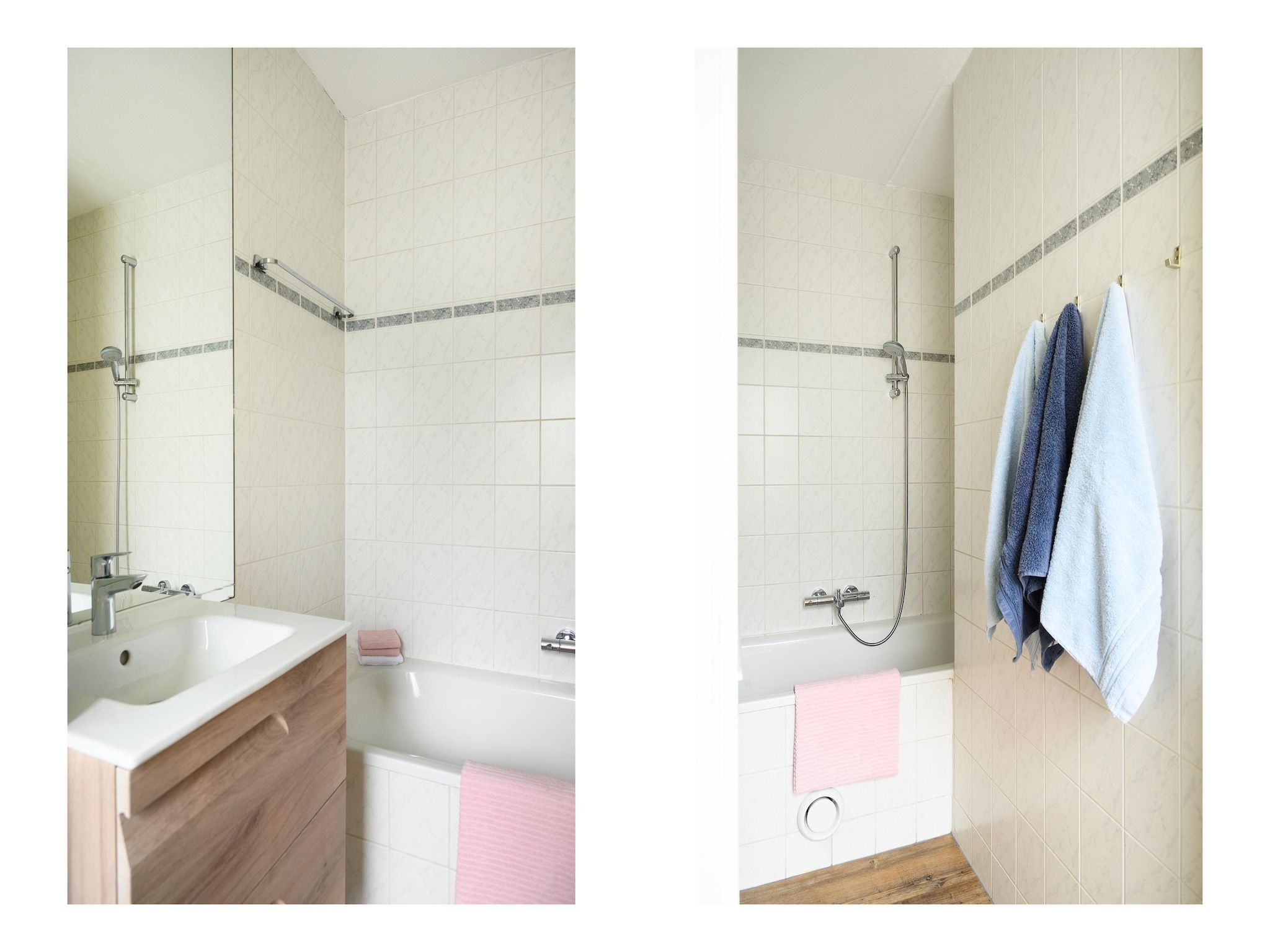 De badkamer van 18 pers Ellersinghuis wellness met houtgestookte hottub in Vlagtwedde