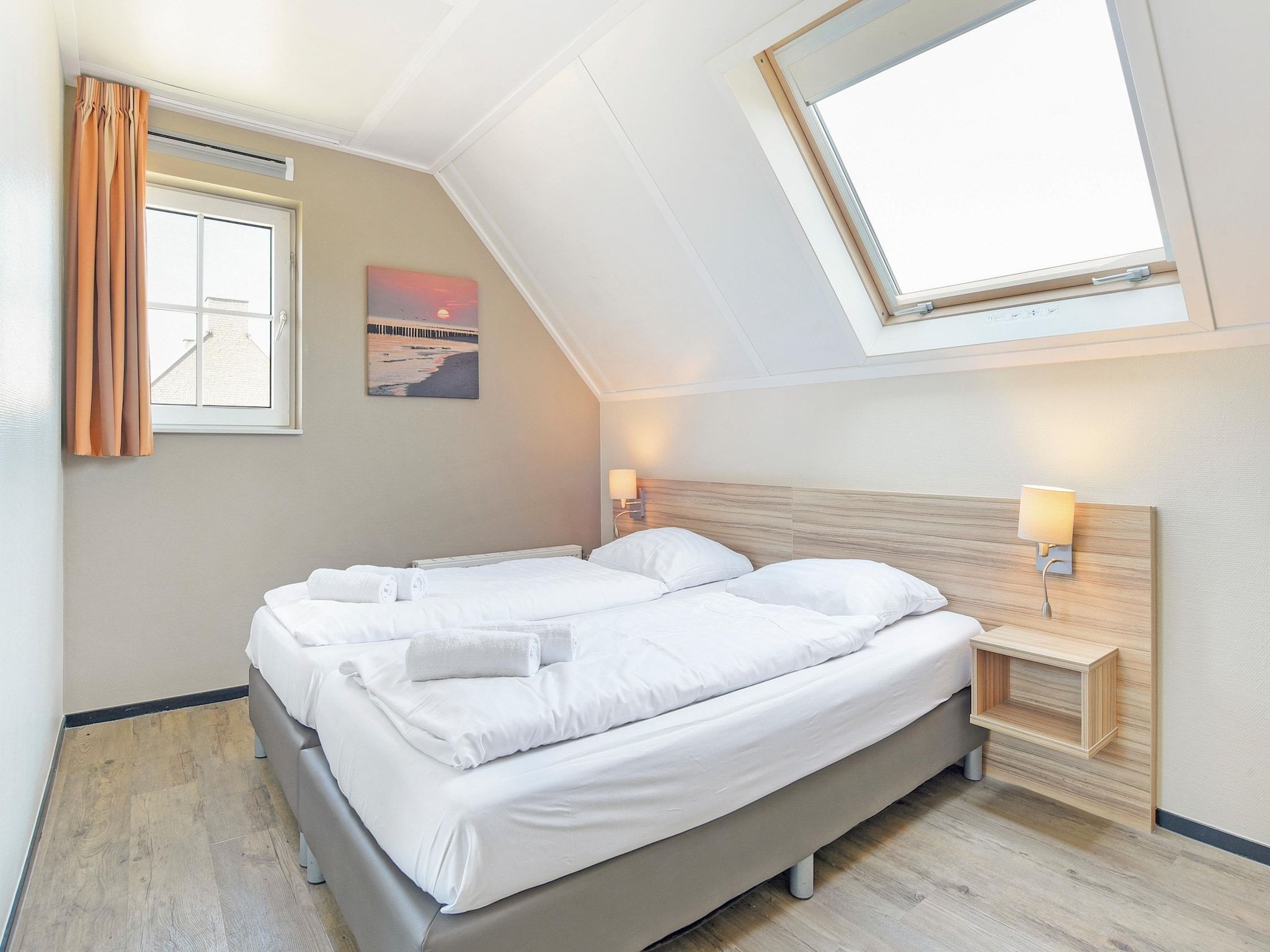 Een slaapkamer van Strand Resort Nieuwvliet-Bad 1 in Nieuwvliet