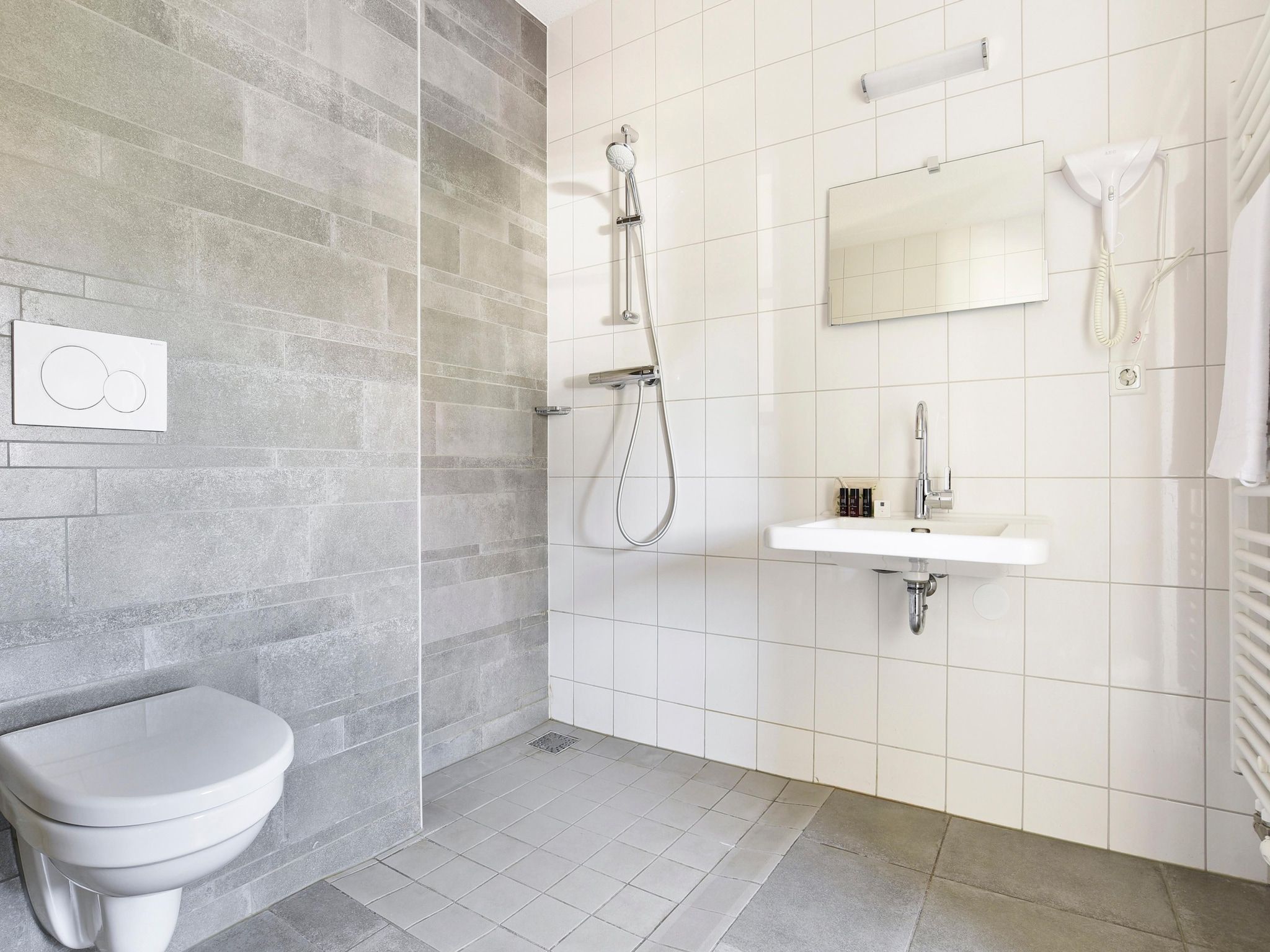 De badkamer van Strand Resort Nieuwvliet-Bad 2 in Nieuwvliet