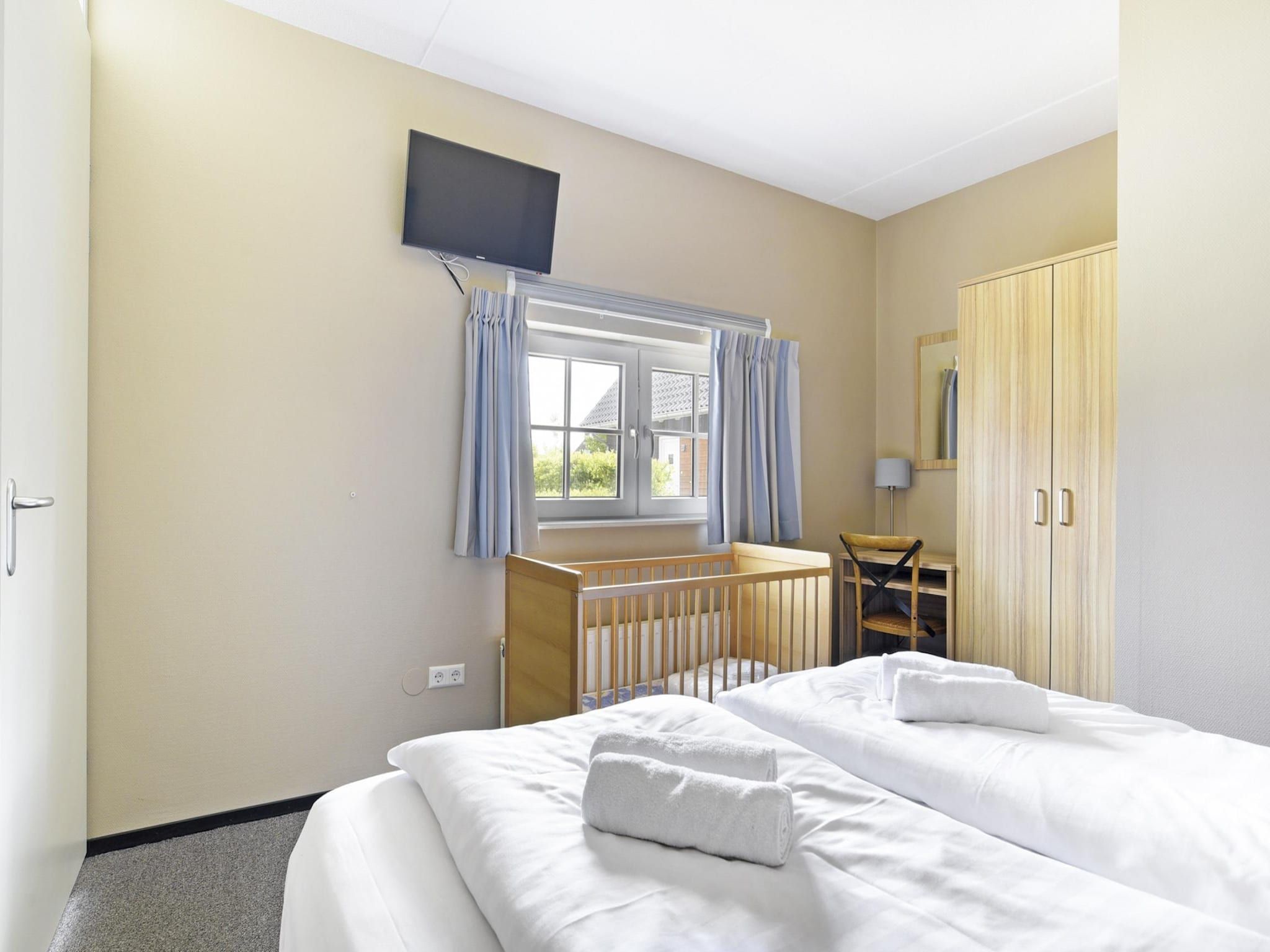 Een slaapkamer van Strand Resort Nieuwvliet-Bad 3 in Nieuwvliet