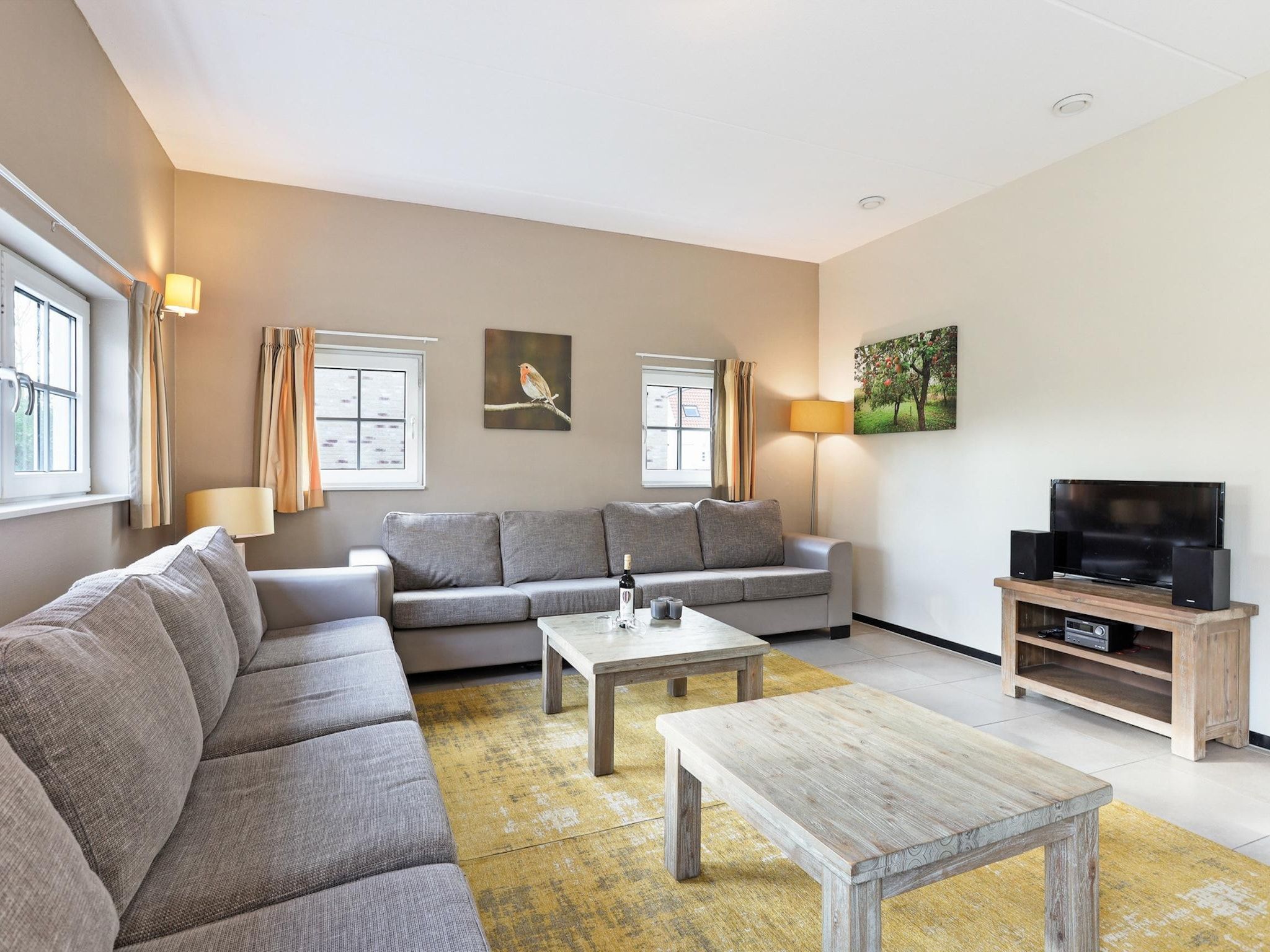 De woonkamer van Strand Resort Nieuwvliet-Bad 3 in Nieuwvliet