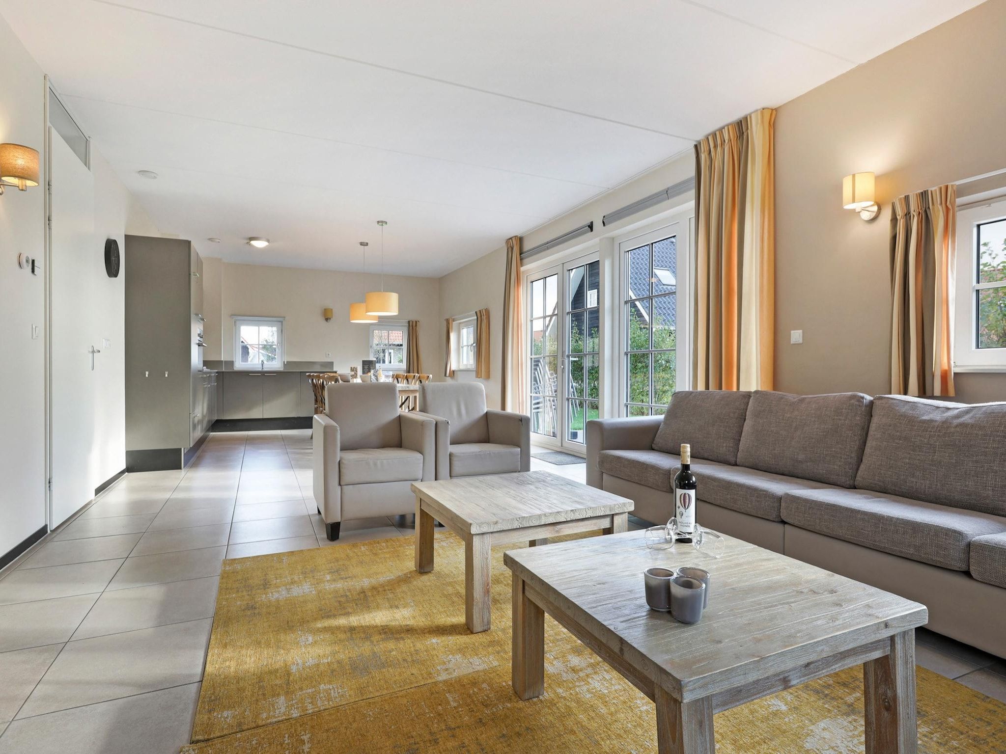 De woonkamer van Strand Resort Nieuwvliet-Bad 3 in Nieuwvliet