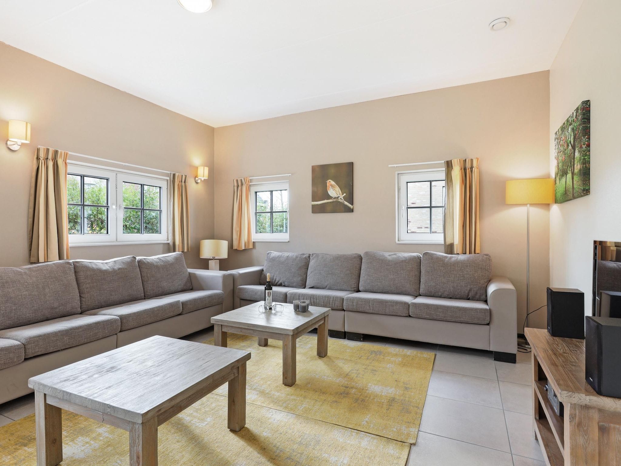 De woonkamer van Strand Resort Nieuwvliet-Bad 3 in Nieuwvliet