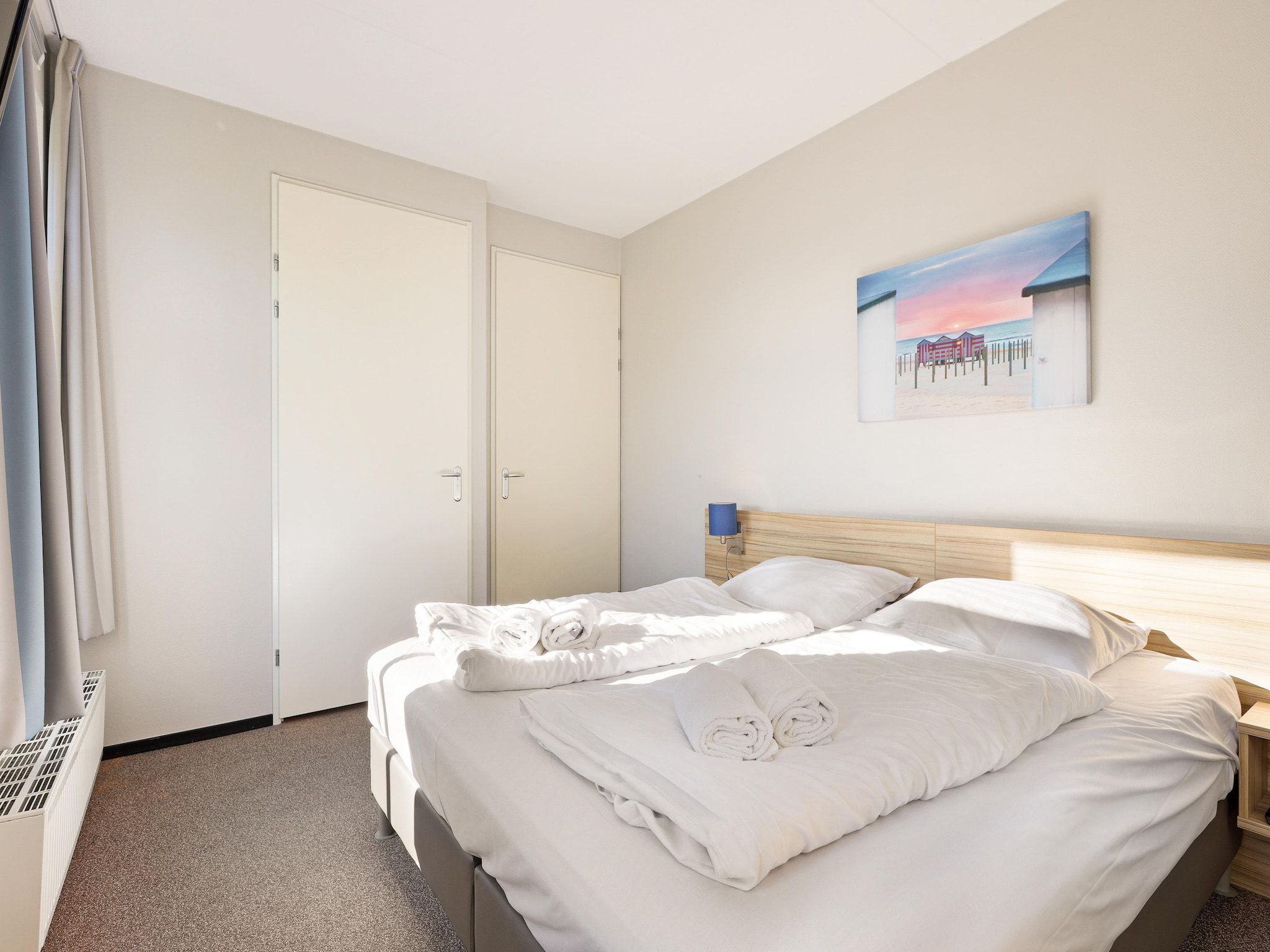 Een slaapkamer van Strand Resort Nieuwvliet-Bad 13 in Nieuwvliet