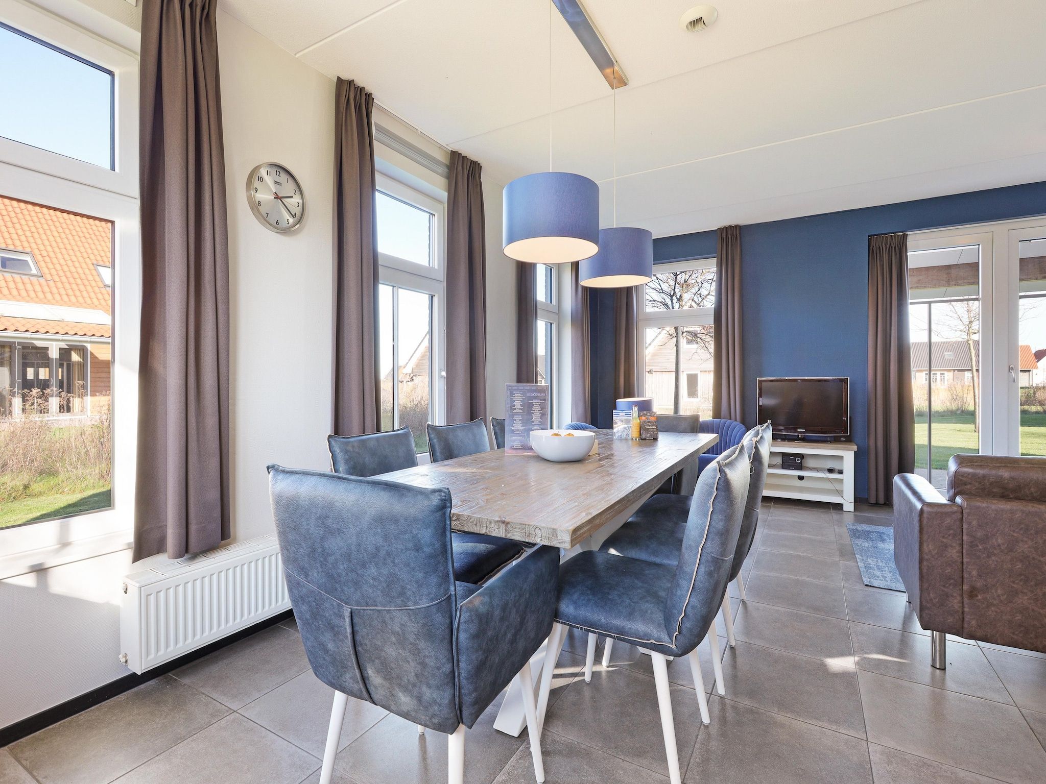 De woonkamer van Strand Resort Nieuwvliet-Bad 13 in Nieuwvliet