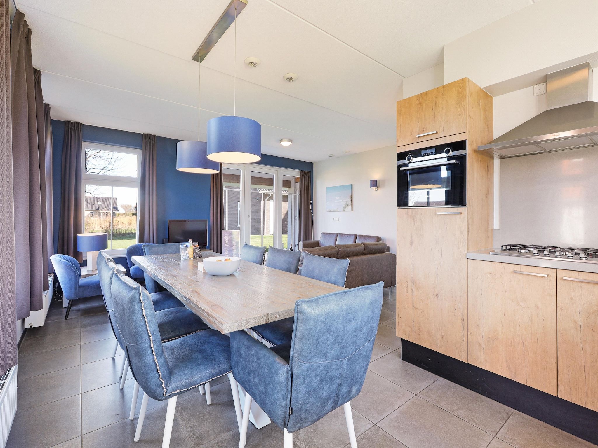 De keuken van Strand Resort Nieuwvliet-Bad 13 in Nieuwvliet