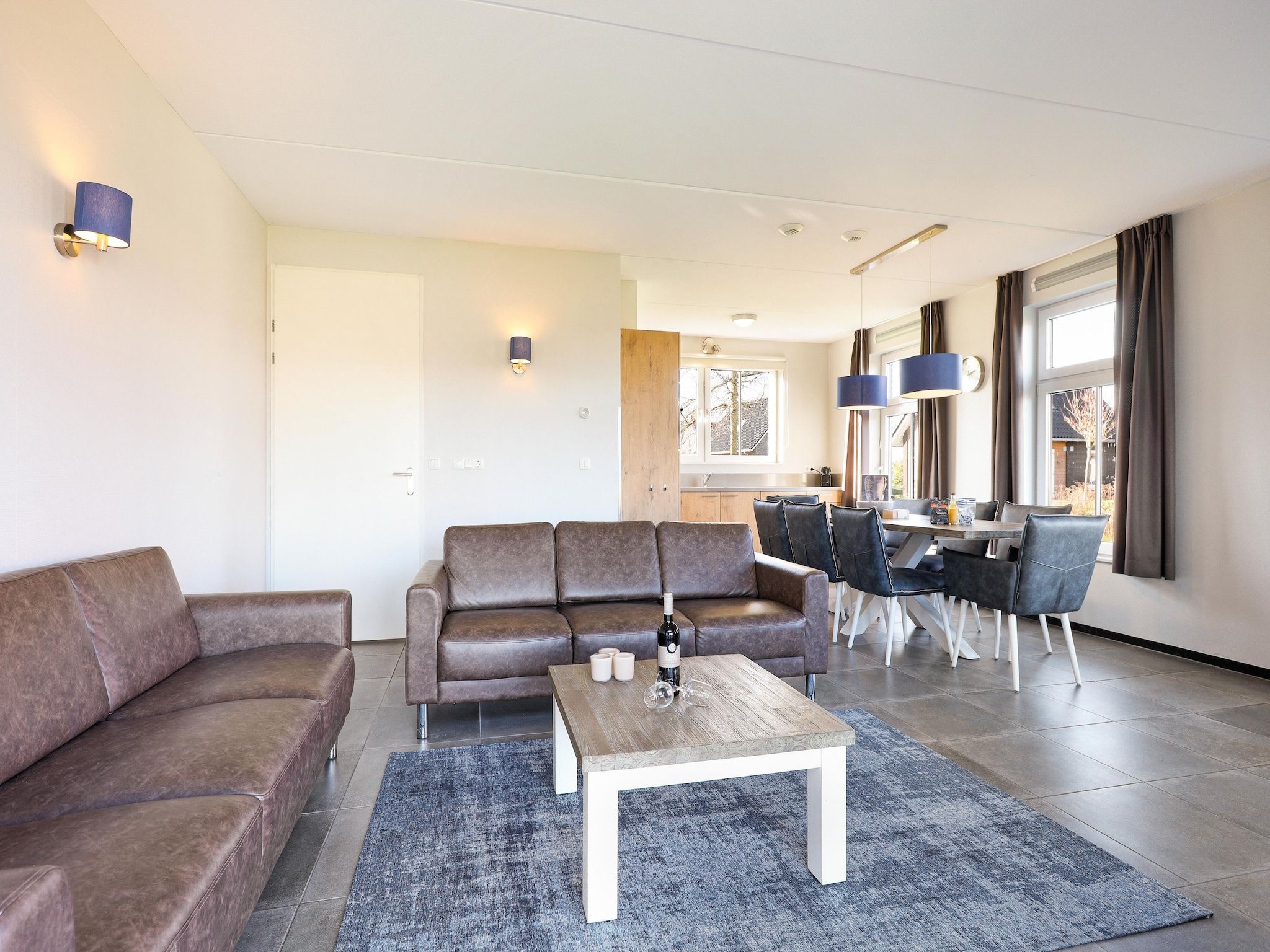 De woonkamer van Strand Resort Nieuwvliet-Bad 13 in Nieuwvliet