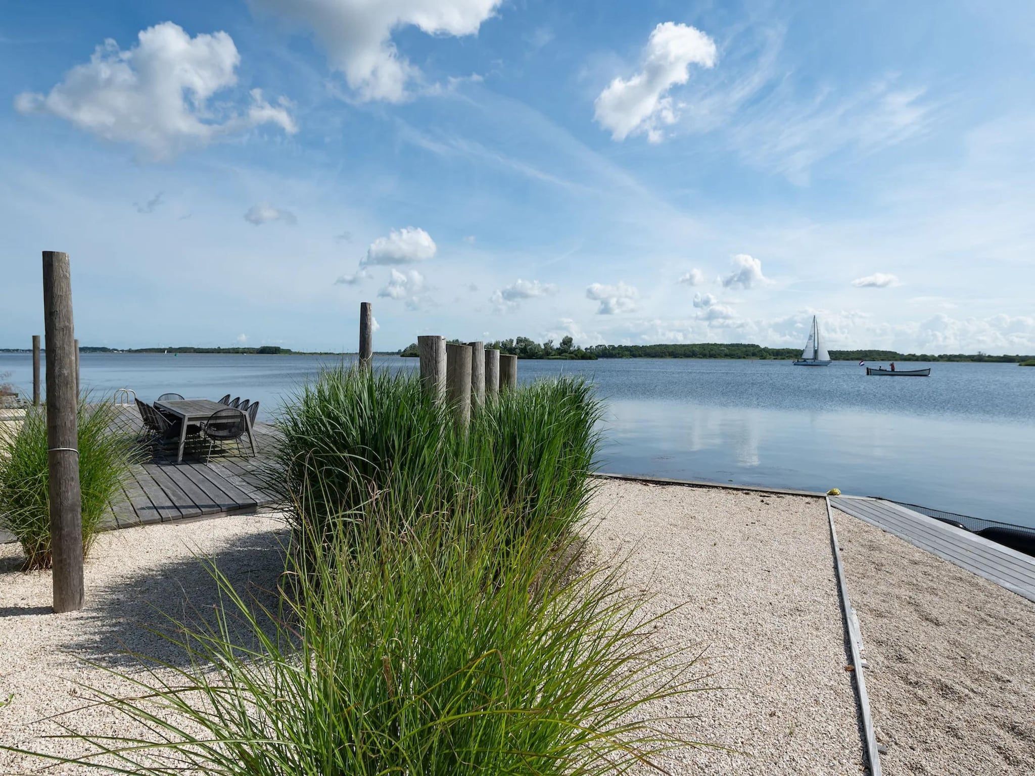 Het uitzicht vanaf Harbour Village 4 in Arnemuiden