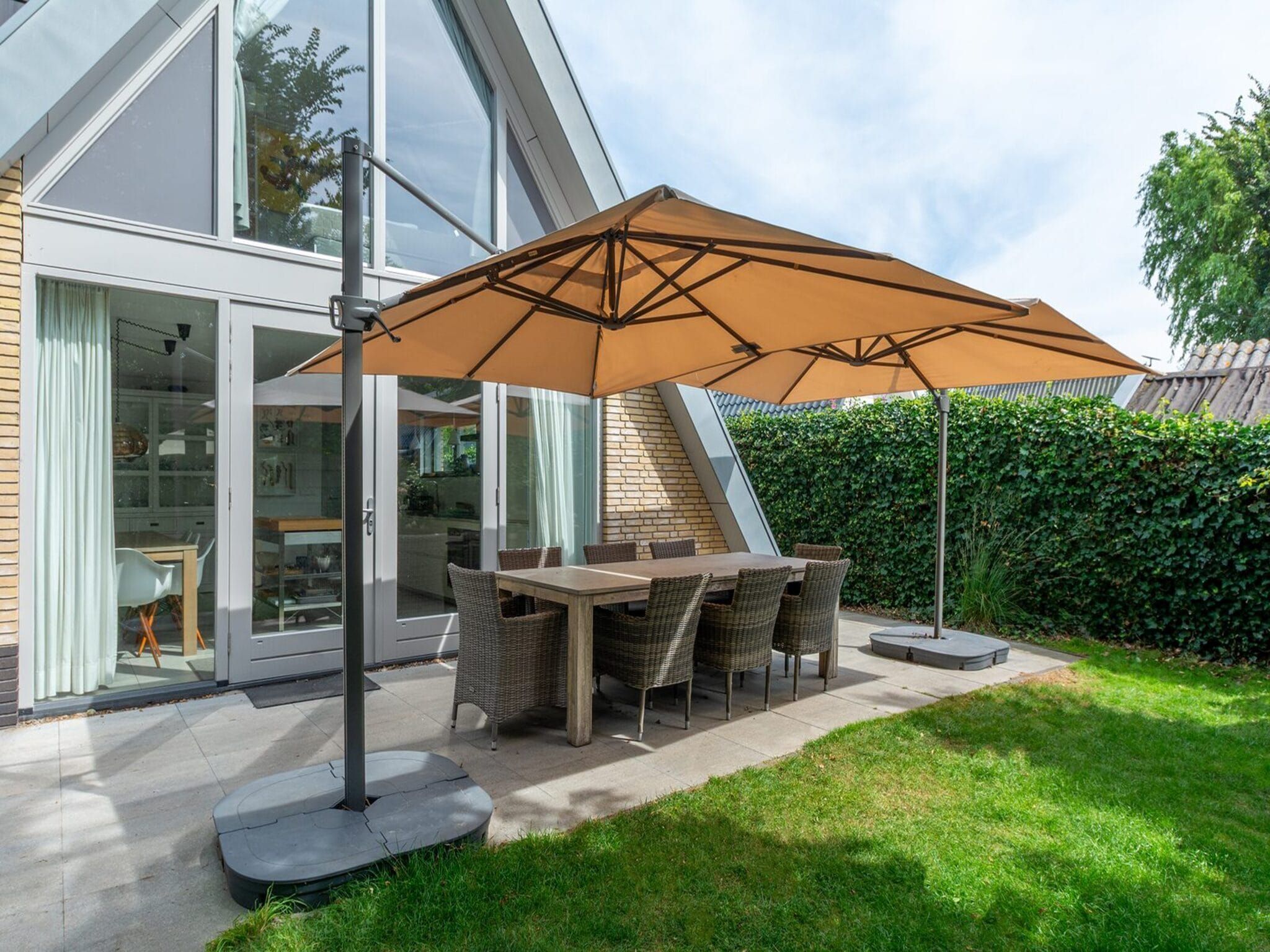 Het terras van Sandepark 171 in Callantsoog