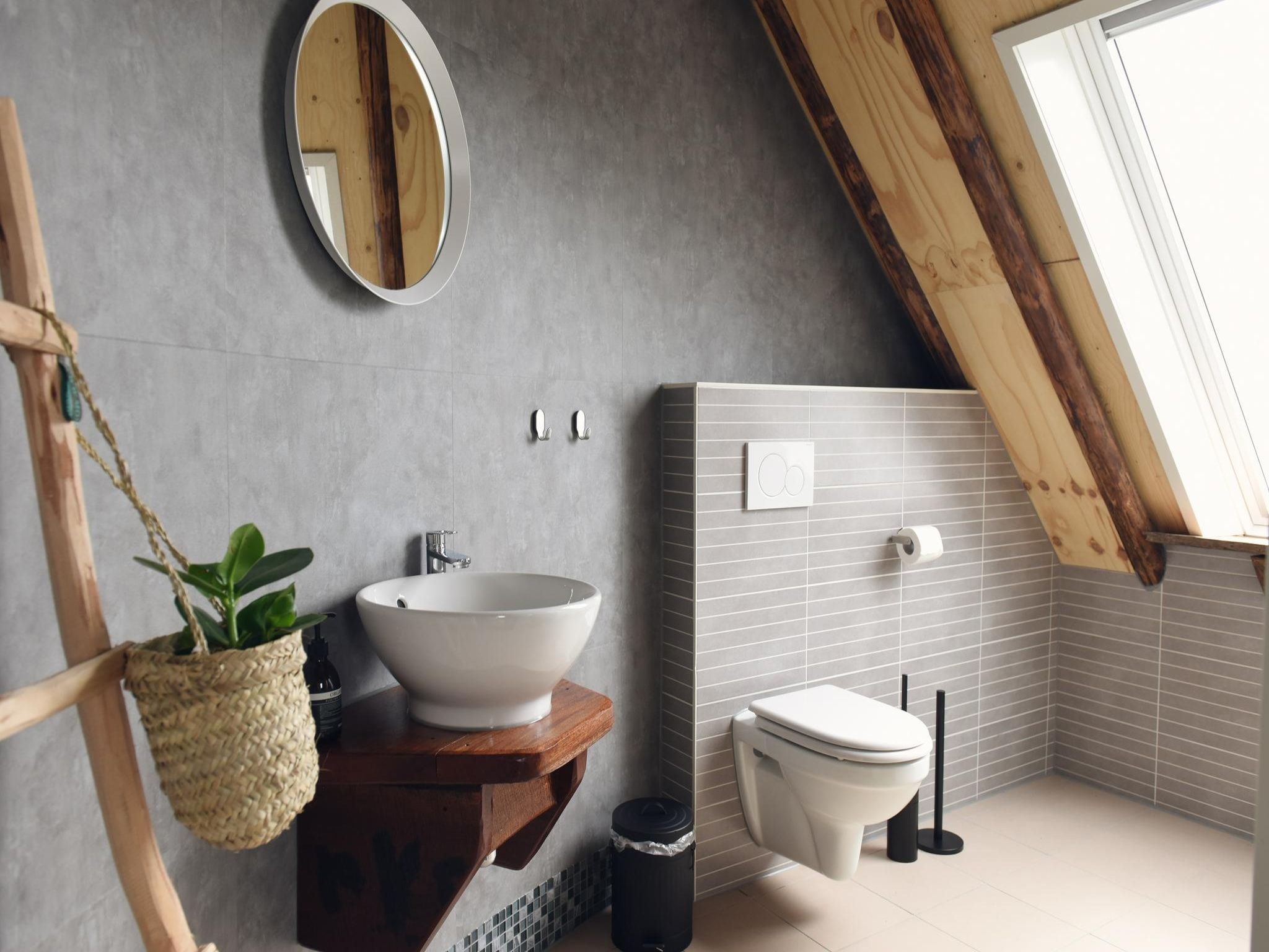 De badkamer van Hoeve Landzicht in Callantsoog