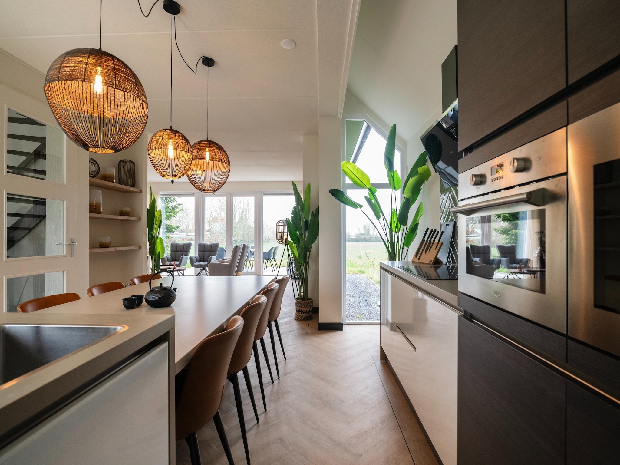 De keuken van 8 persoons villa in Sondel