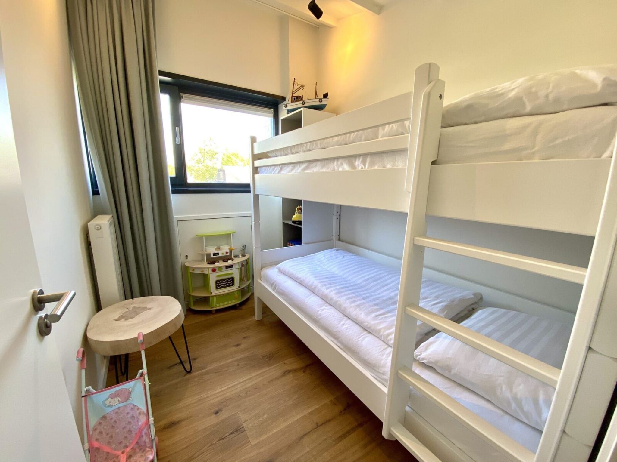 Een slaapkamer van Lepelblad 42 en 44  Nieuwvliet-Bad in Nieuwvliet-Bad