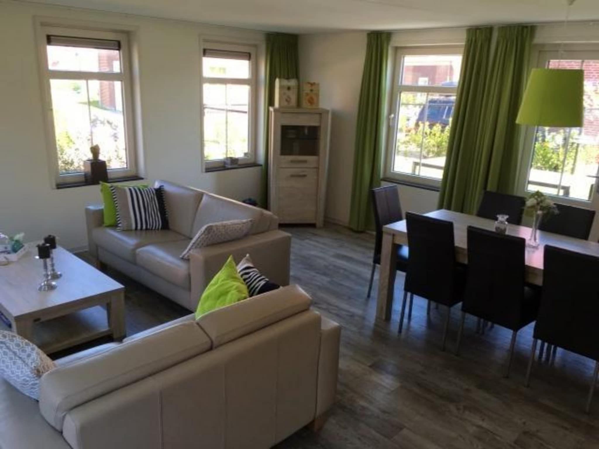 De woonkamer van Landgoed de Lente 12 Krokus Breskens in Breskens