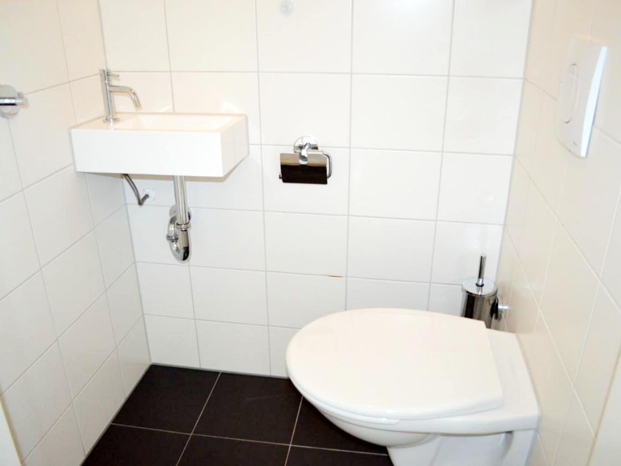 De badkamer van Landgoed de Lente 34 Krokus Breskens in Breskens