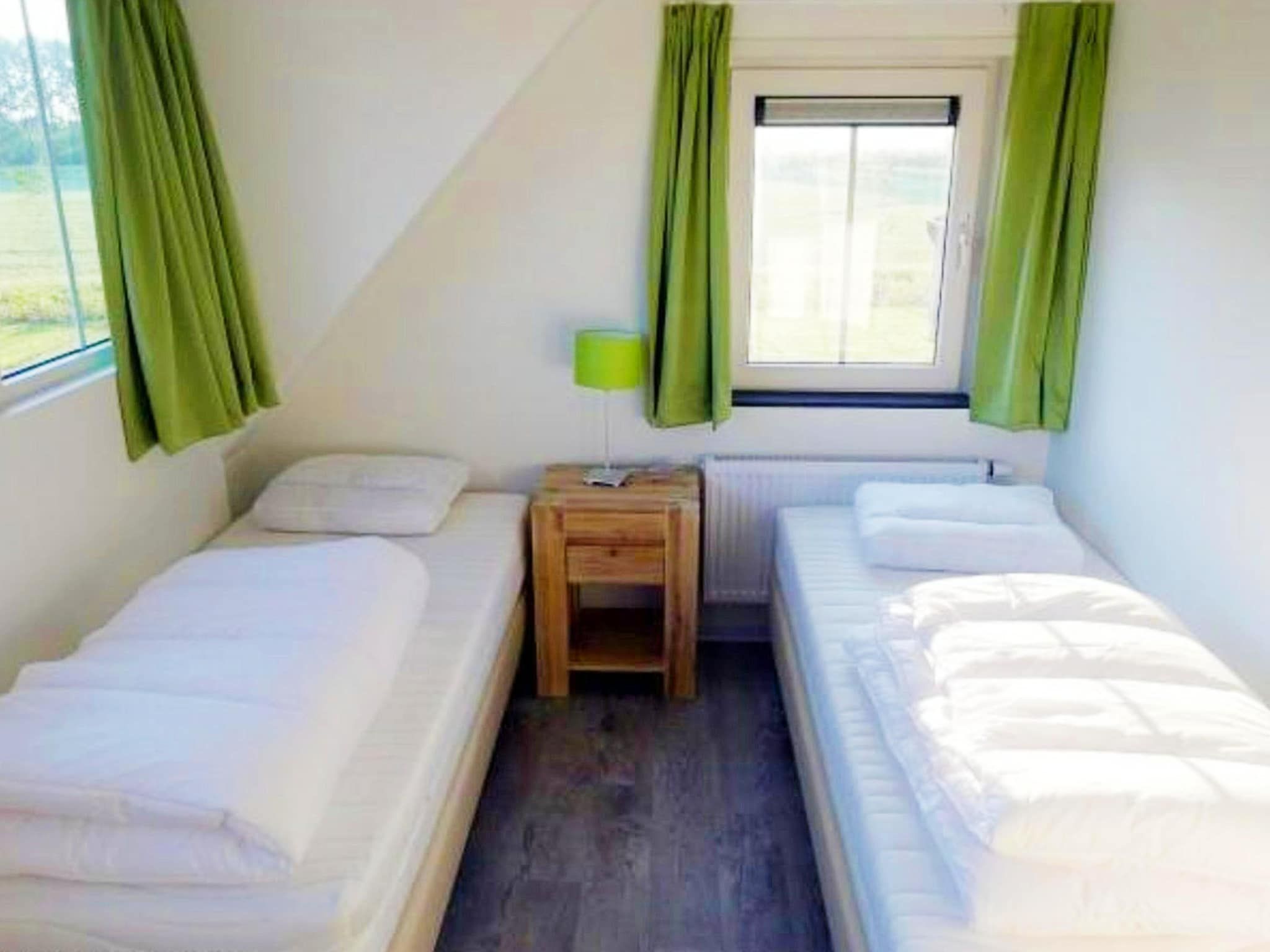 Een slaapkamer van Landgoed de Lente 40 Sneeuwklokje Breskens in Breskens