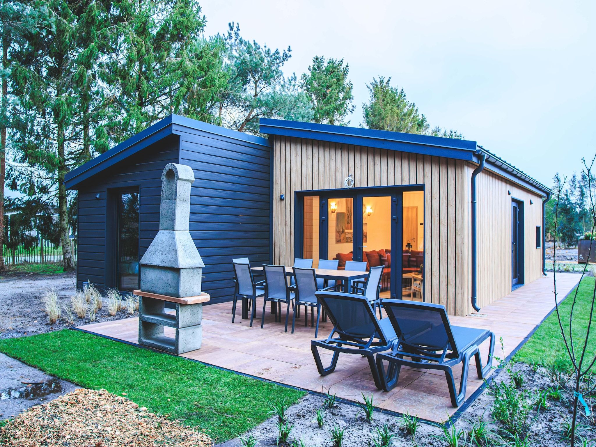 De buitenkant van Rancho Grande Deluxe in Slagharen