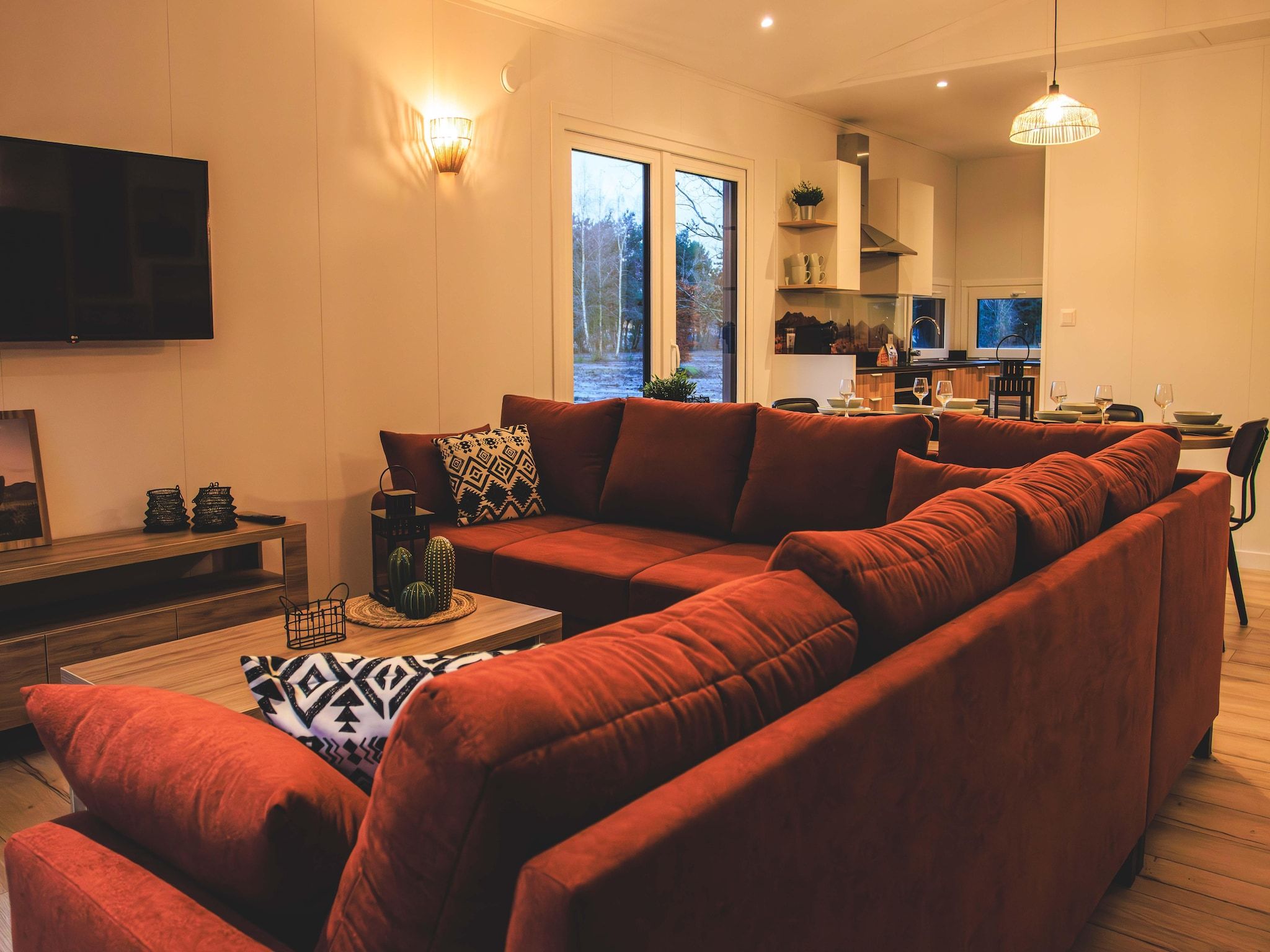 De woonkamer van Rancho Grande in Slagharen