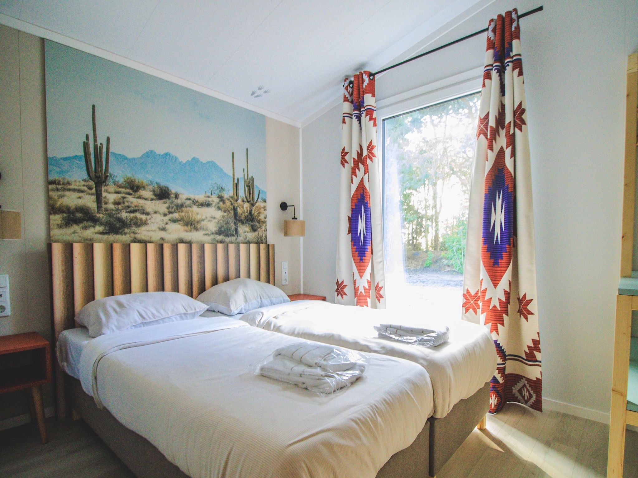 Een slaapkamer van Rancho Grande in Slagharen