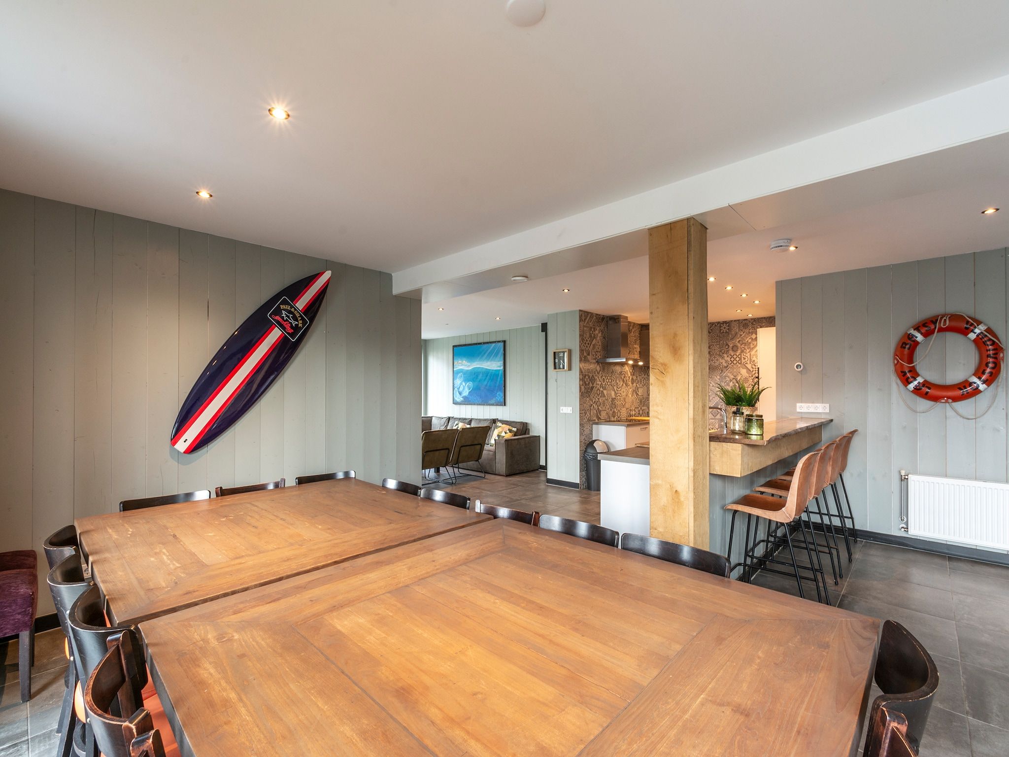 De eetkamer van Groote Kaap in Callantsoog