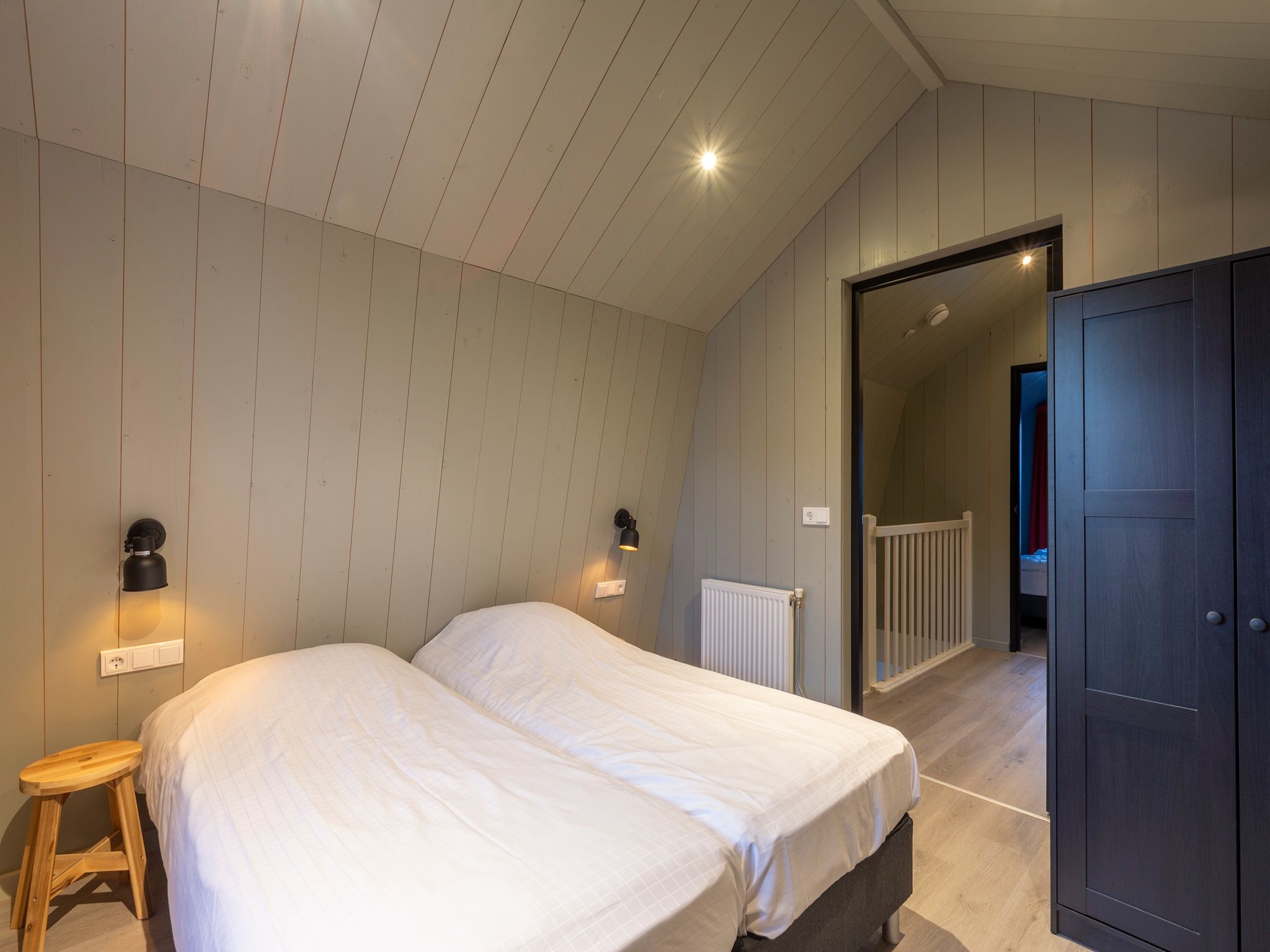 Een slaapkamer van Groote Kaap in Callantsoog