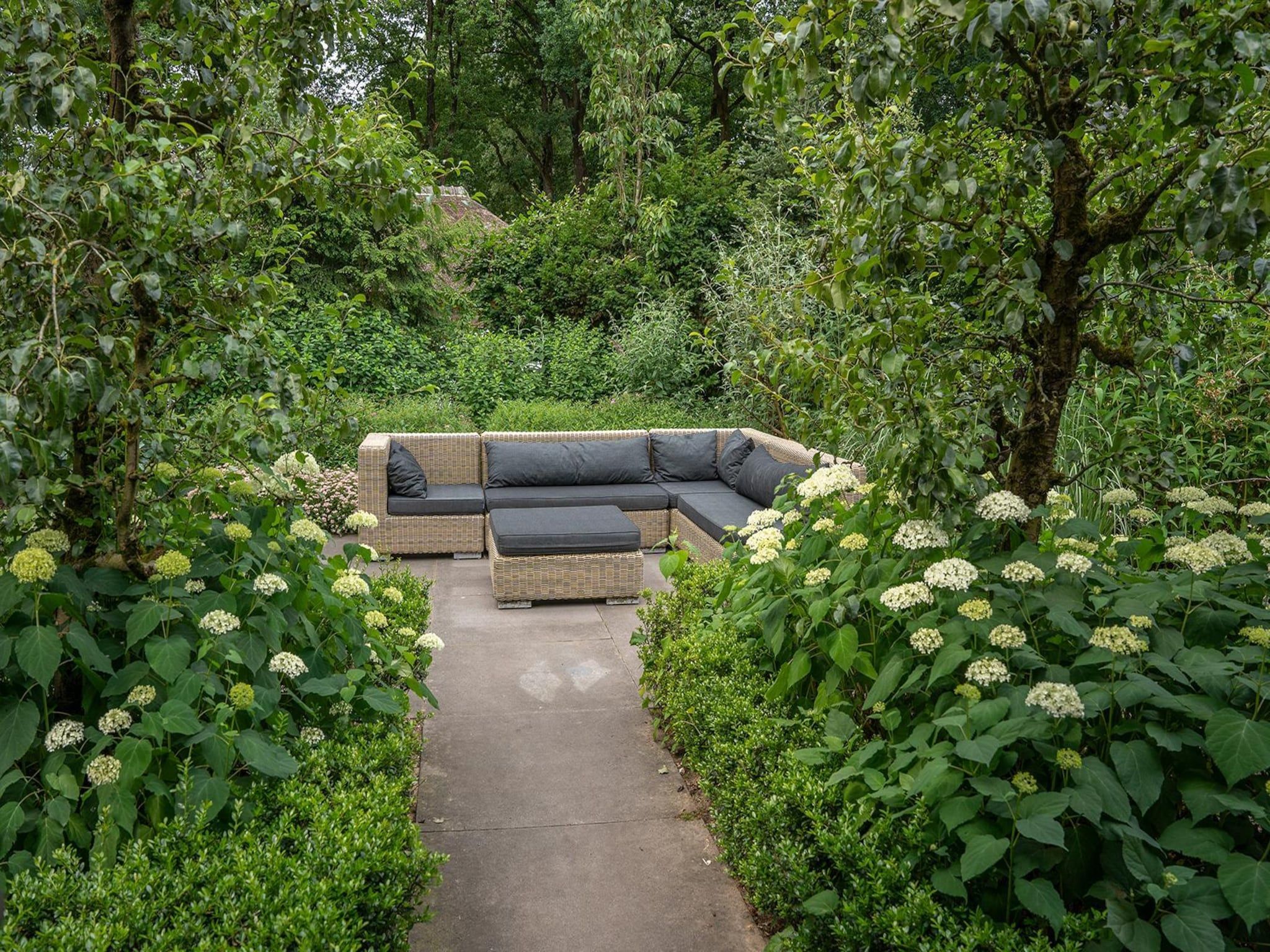 Het terras van Vlindervallei Villa 8p in Ermelo