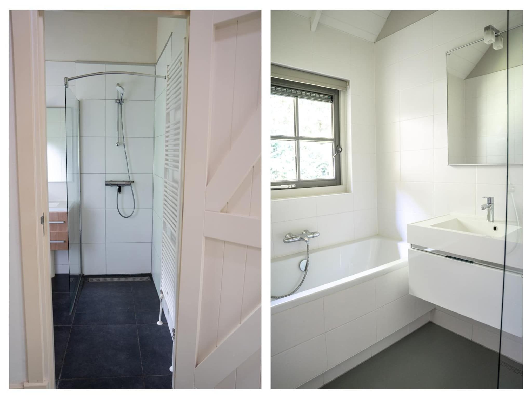 De badkamer van Vlindervallei Villa 8p in Ermelo