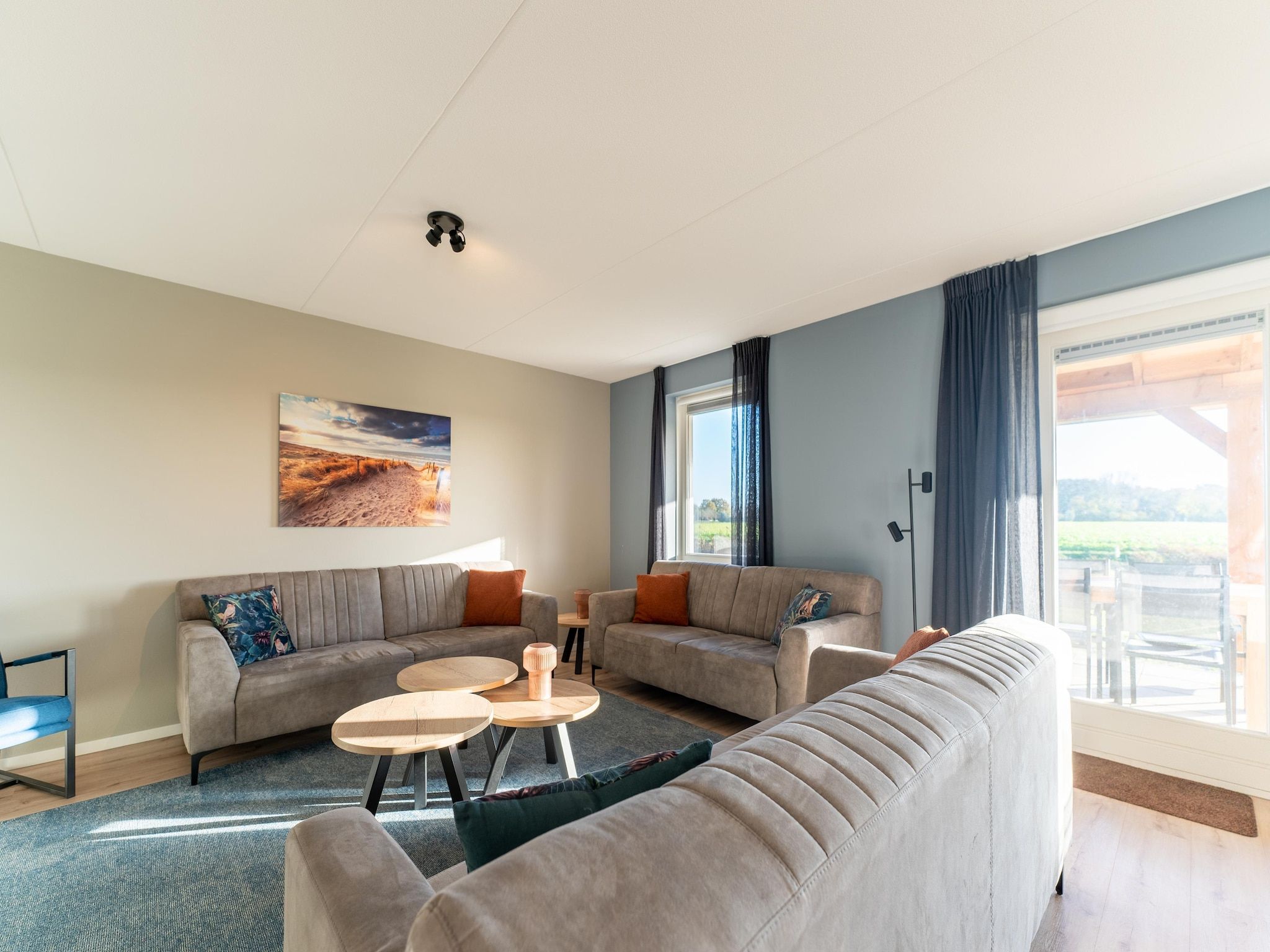 De woonkamer van Wulpdal 63 in Scherpenisse