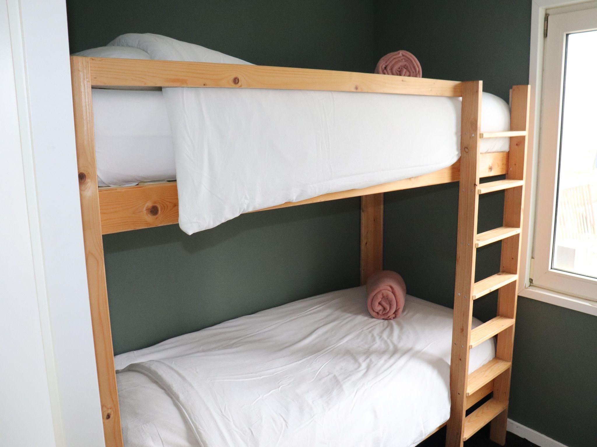 Een slaapkamer van Grutto en Turleluur in Tjerkgaast