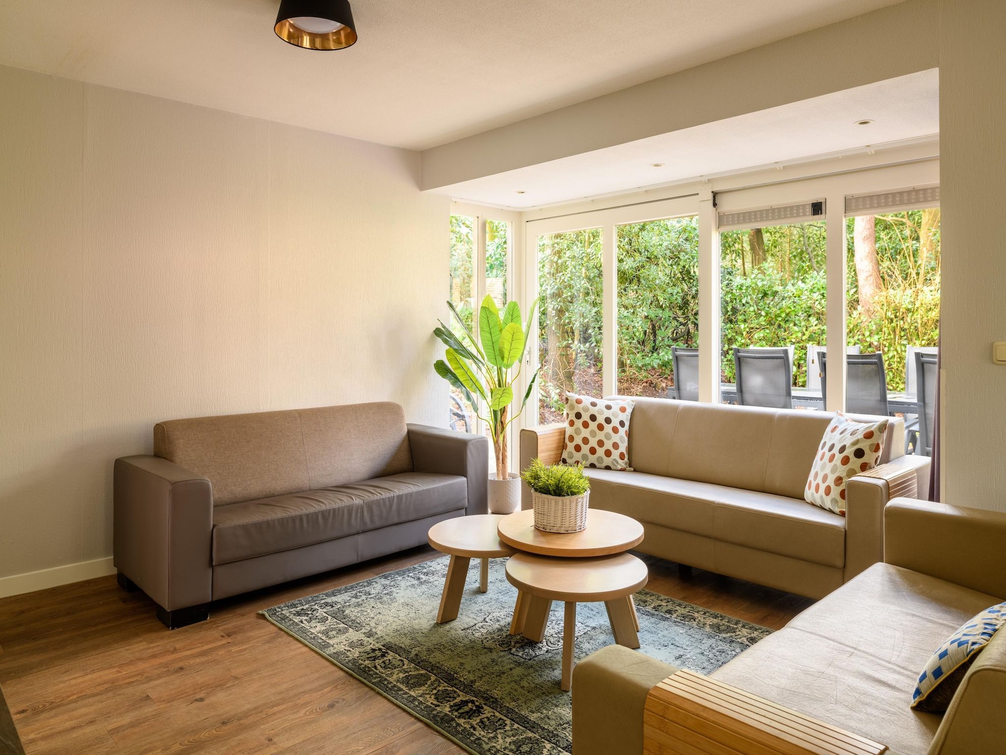 De woonkamer van Parc Duc de Brabant 16 in Diessen-Baarschot