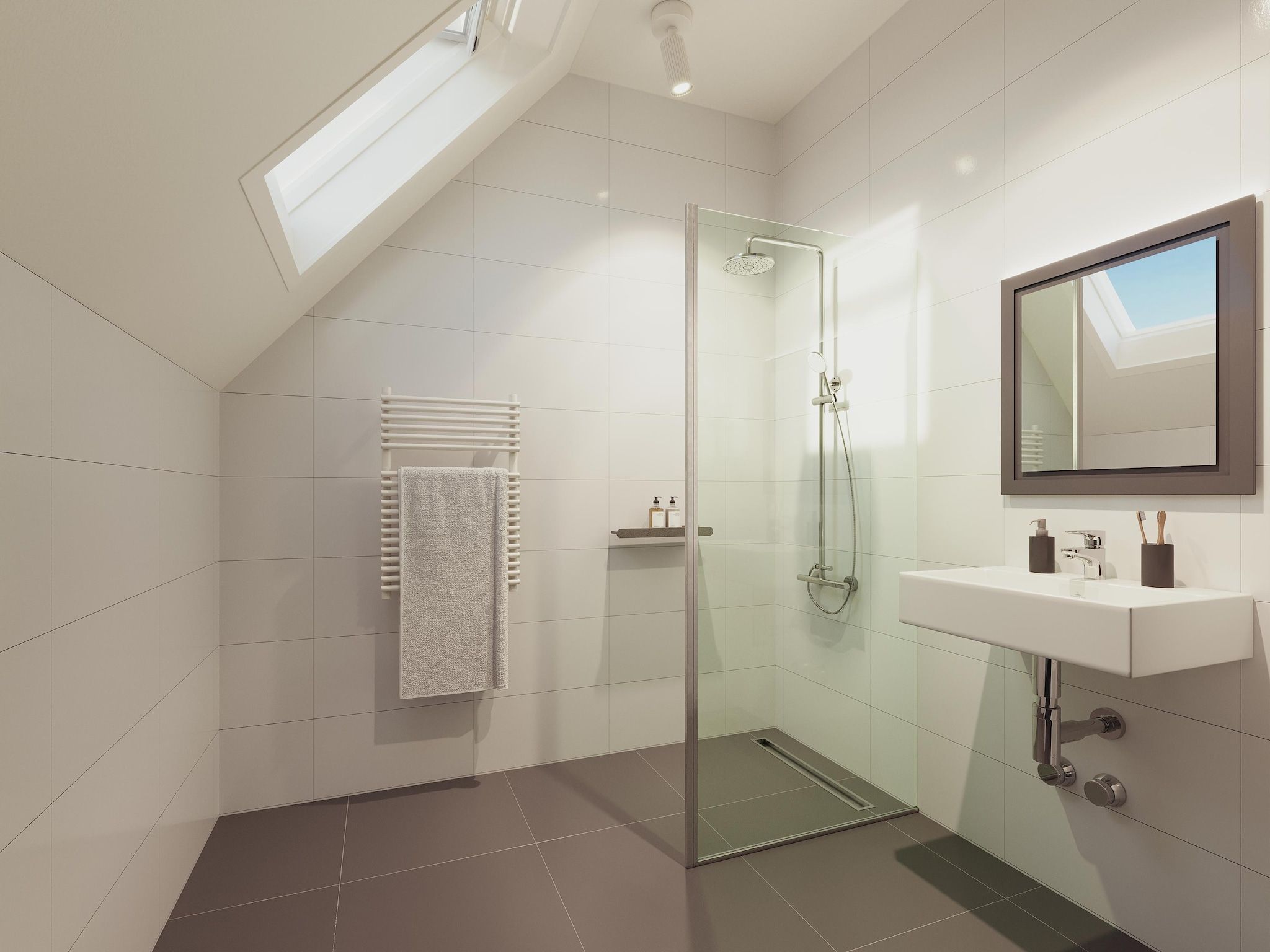 De badkamer van De Saale Lifestyle in TA Gasselte