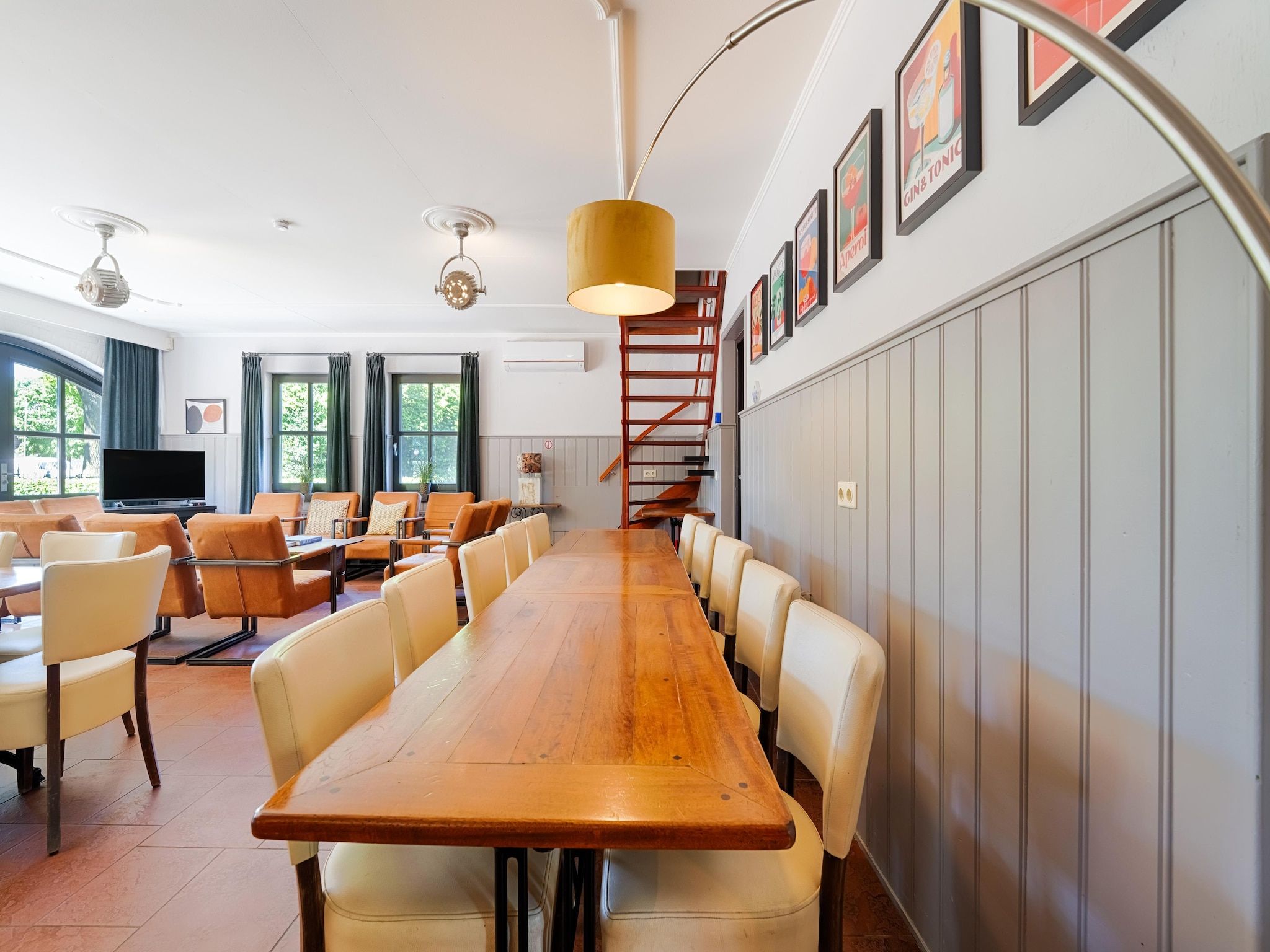 De eetkamer van 't Woold in Asten