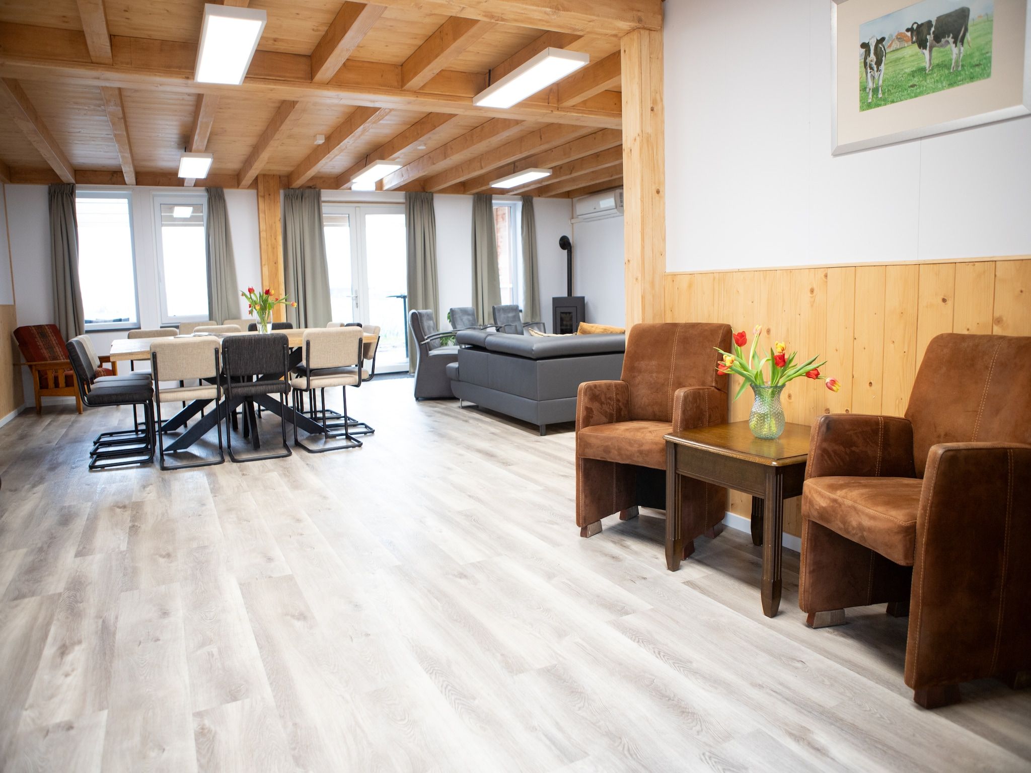 De woonkamer van Het Boshuis in Oirschot