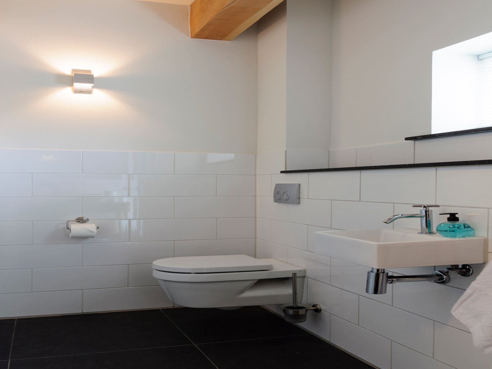 De badkamer van Groepsaccomodatie - Balkenhoeve in Schagen