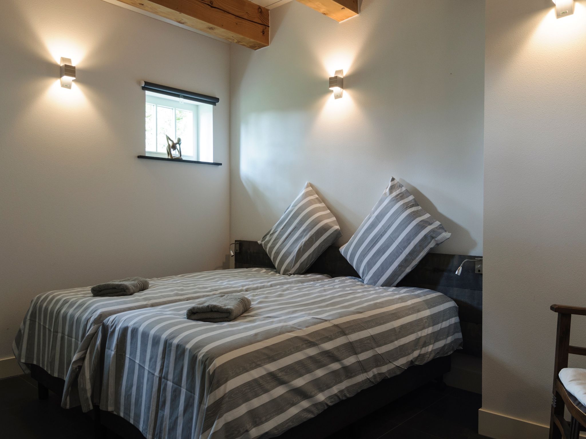 Een slaapkamer van Groepsaccomodatie - Balkenhoeve in Schagen