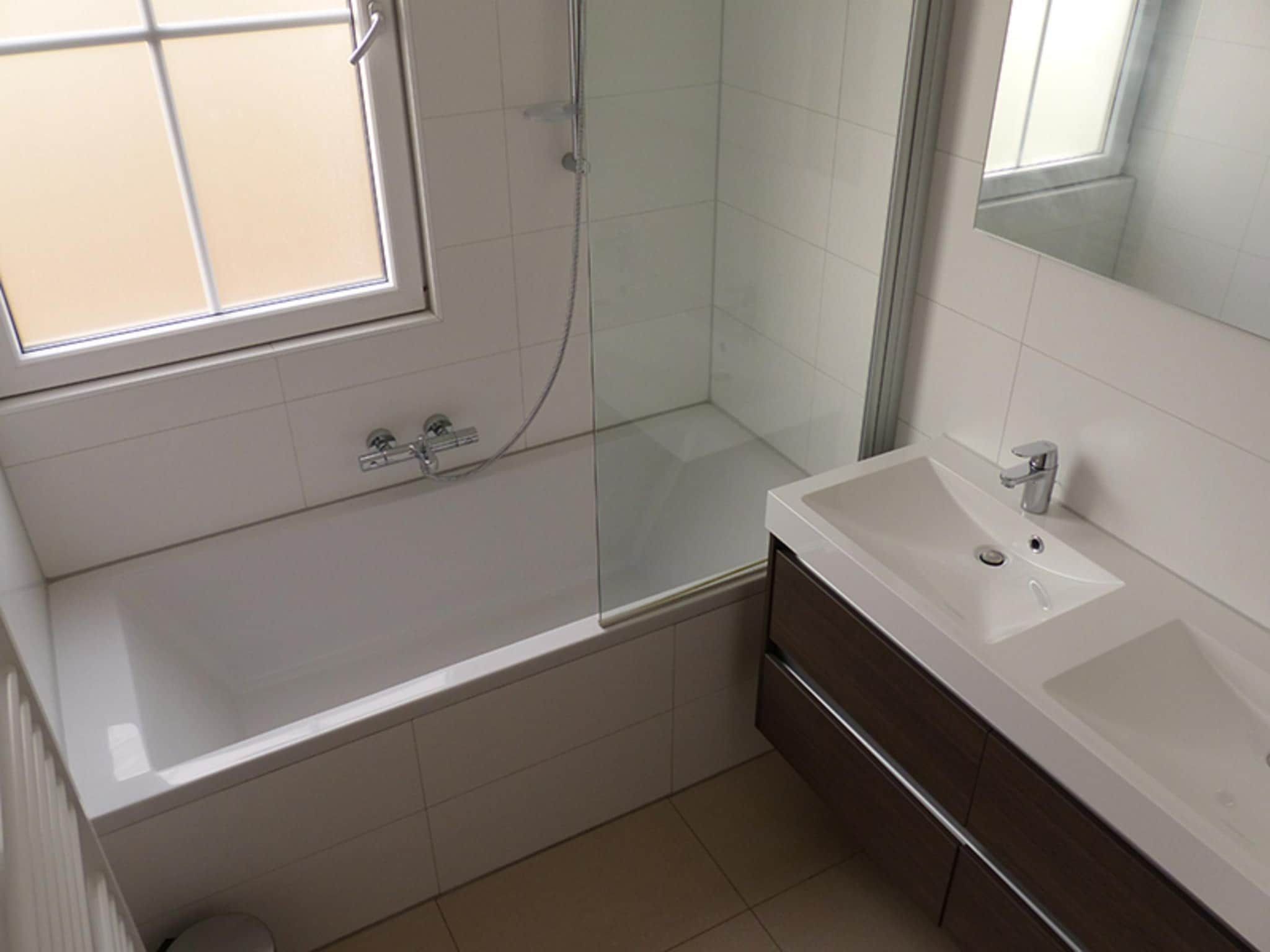 De badkamer van Villa de Hertog 722 in Baarle-nassau