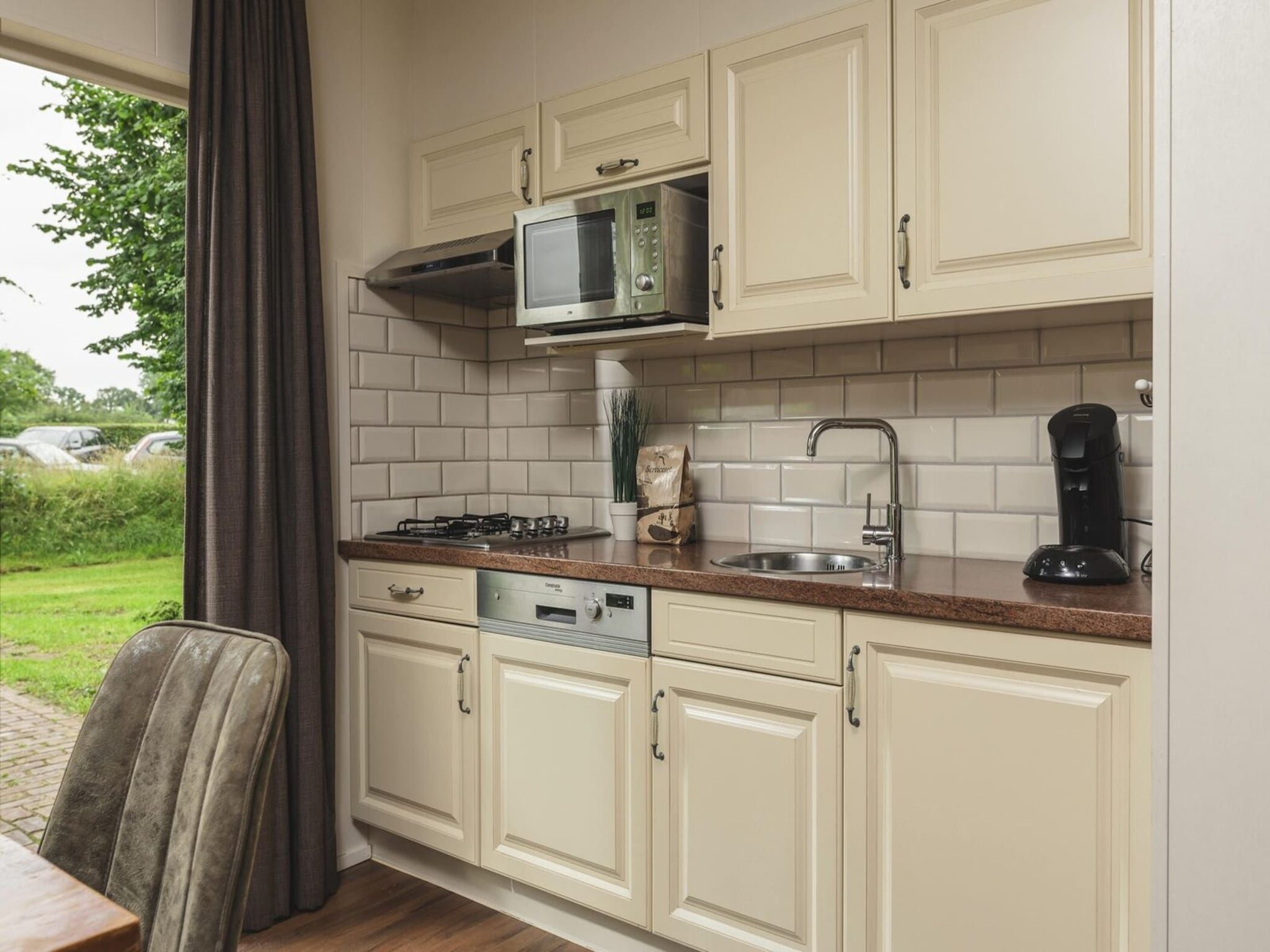 De keuken van Group accommodation (2x Reggehooiberg, with large backyard) I 10 people in Zuna