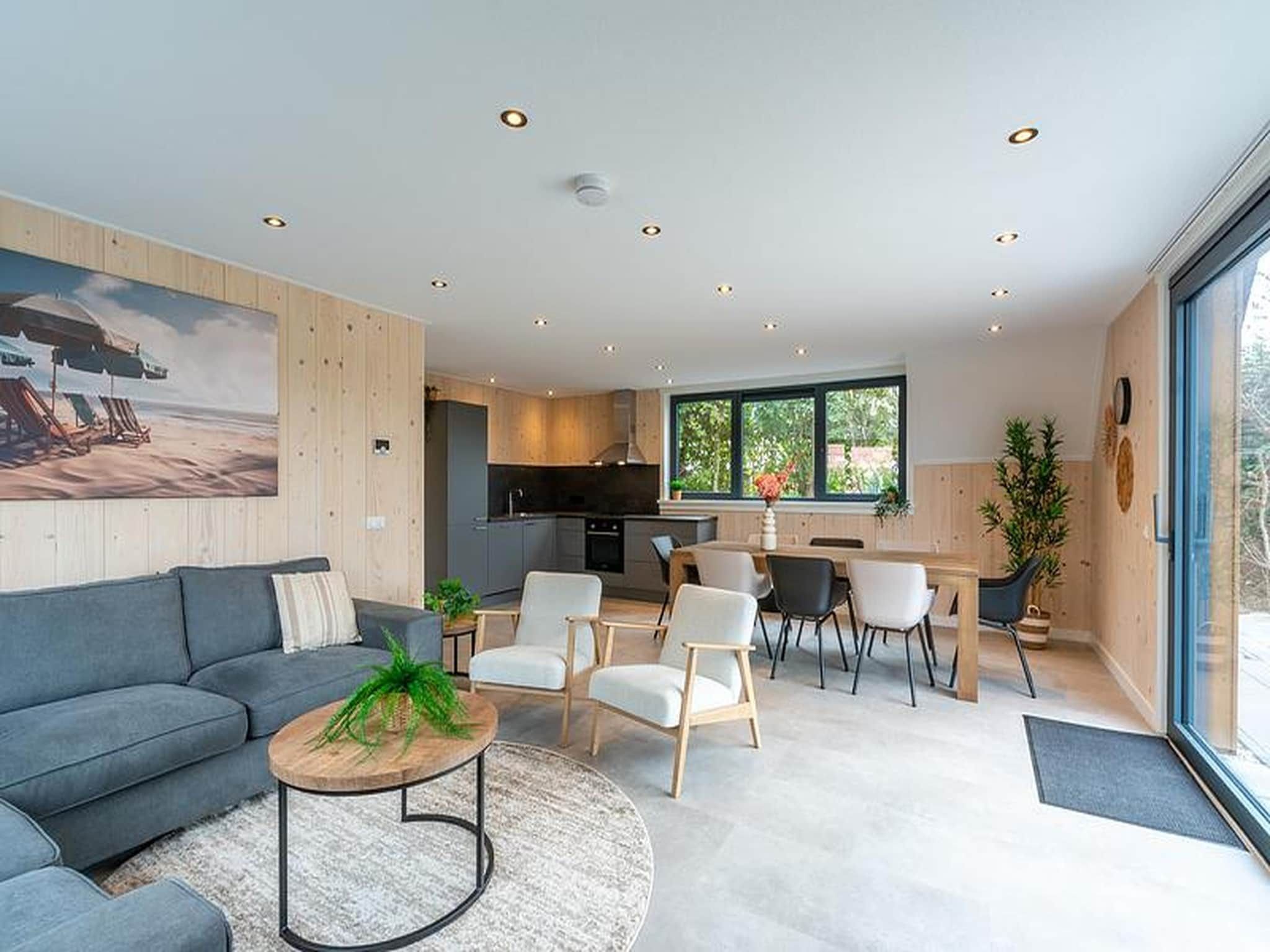 De woonkamer van Sandepark 113 in Groote Keeten