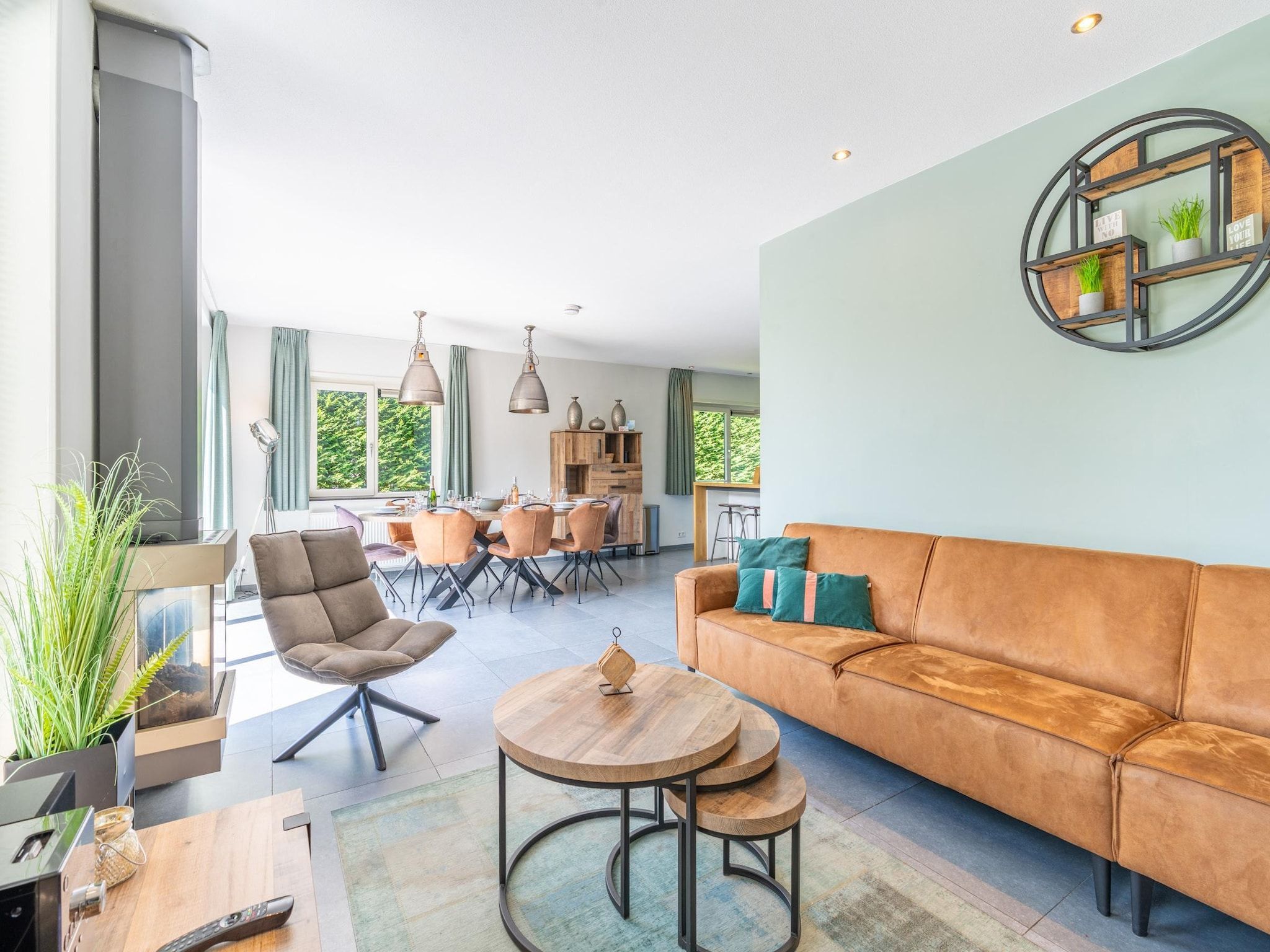 De woonkamer van Hoogelandt 126 in De Koog