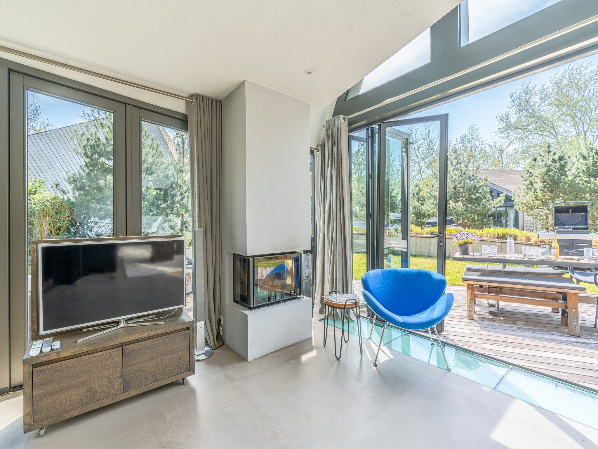 De woonkamer van Duynzoom 5 in De Koog