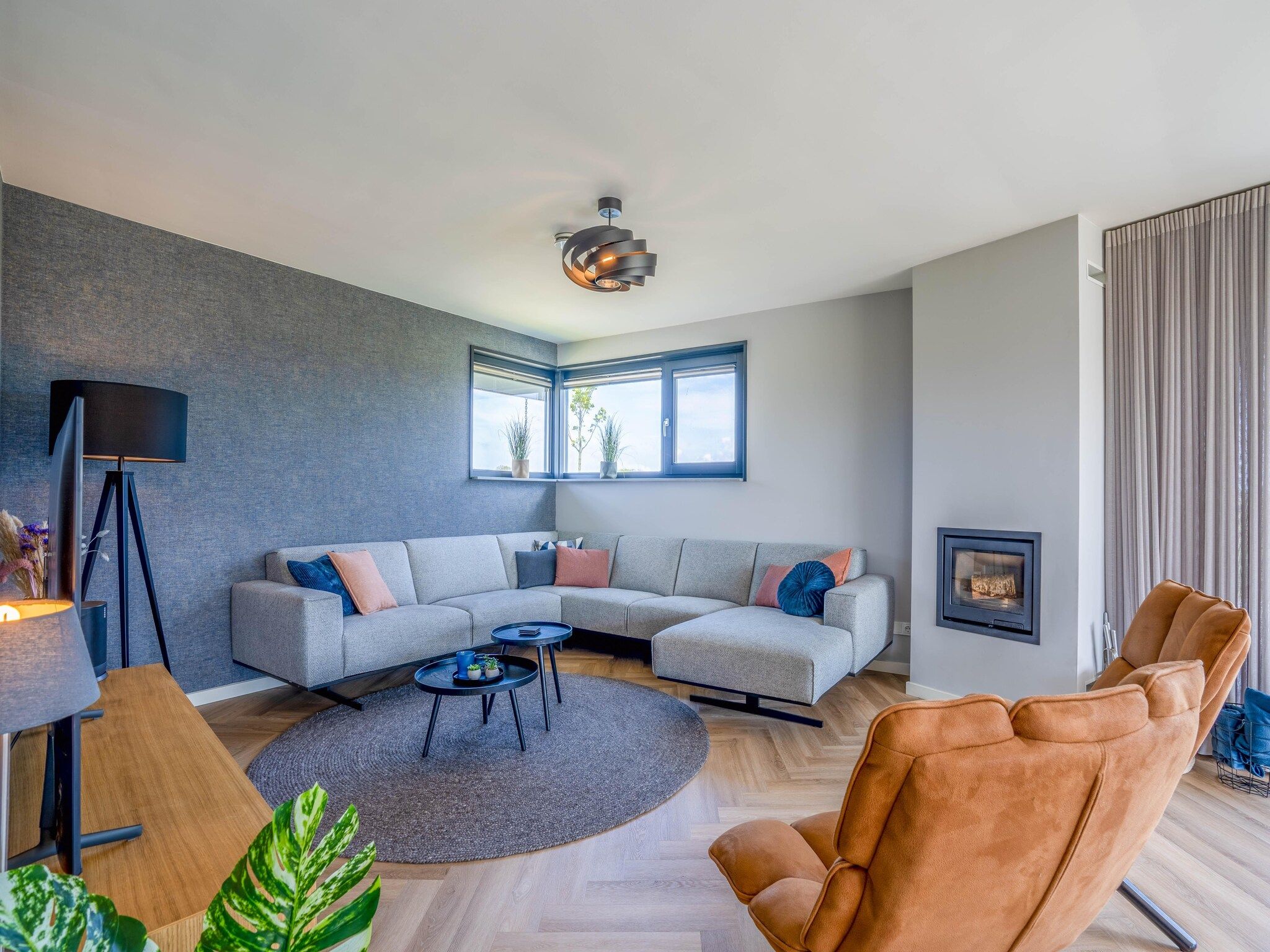 De woonkamer van Waalburght 24 in De Waal