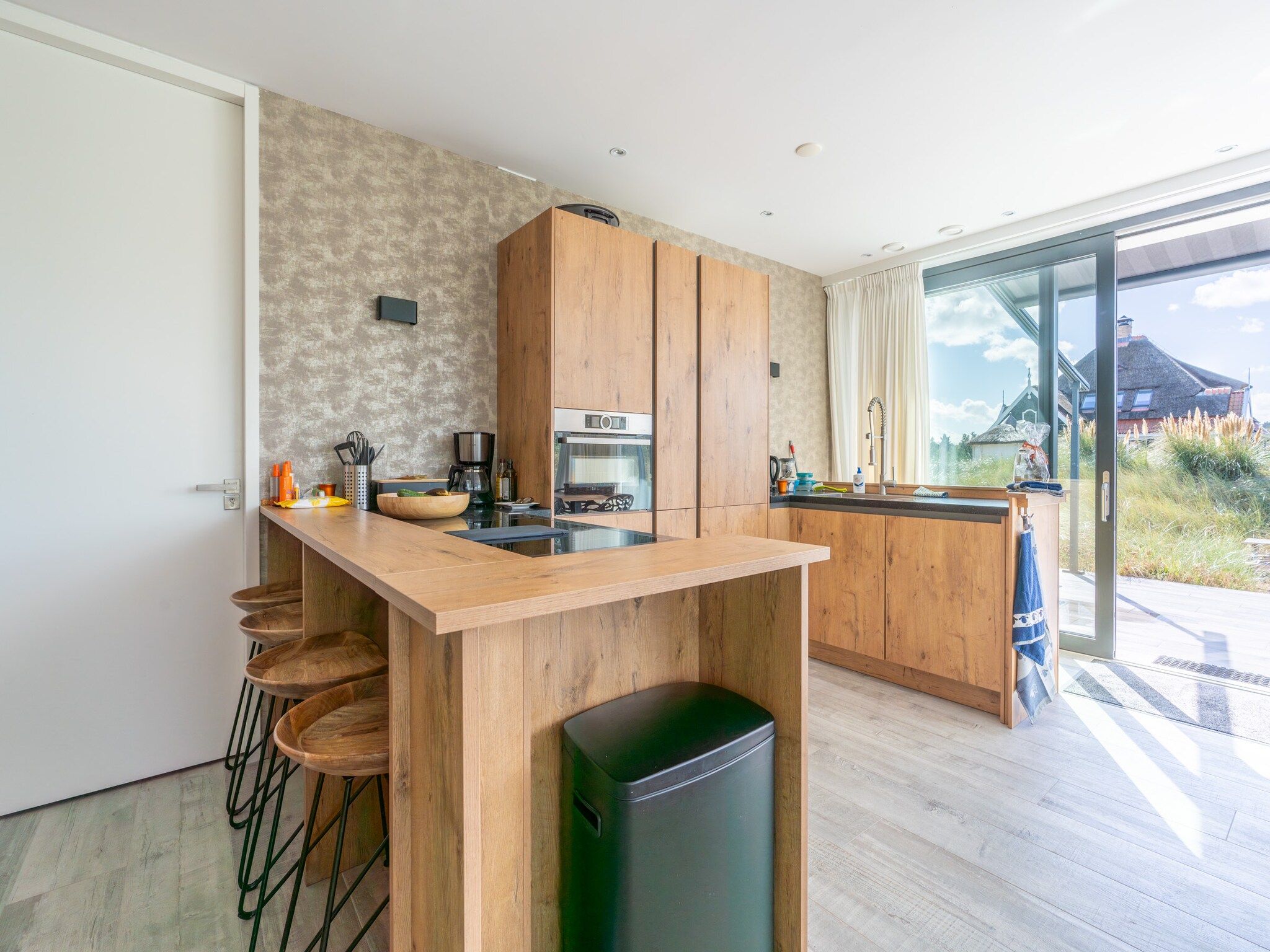 De keuken van Strandvilla Hygge in Den Burg