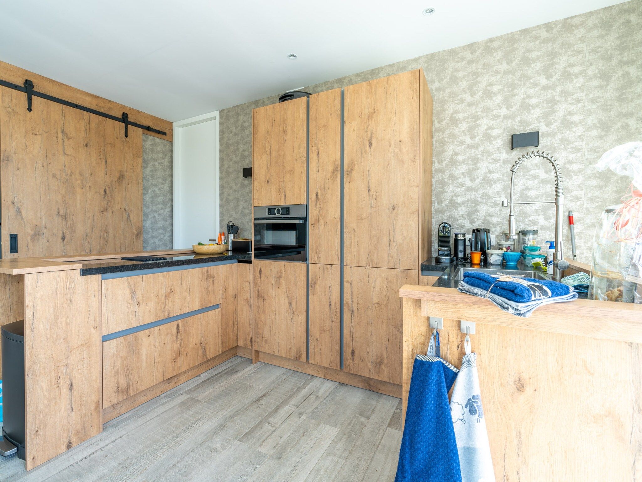 De keuken van Strandvilla Hygge in Den Burg