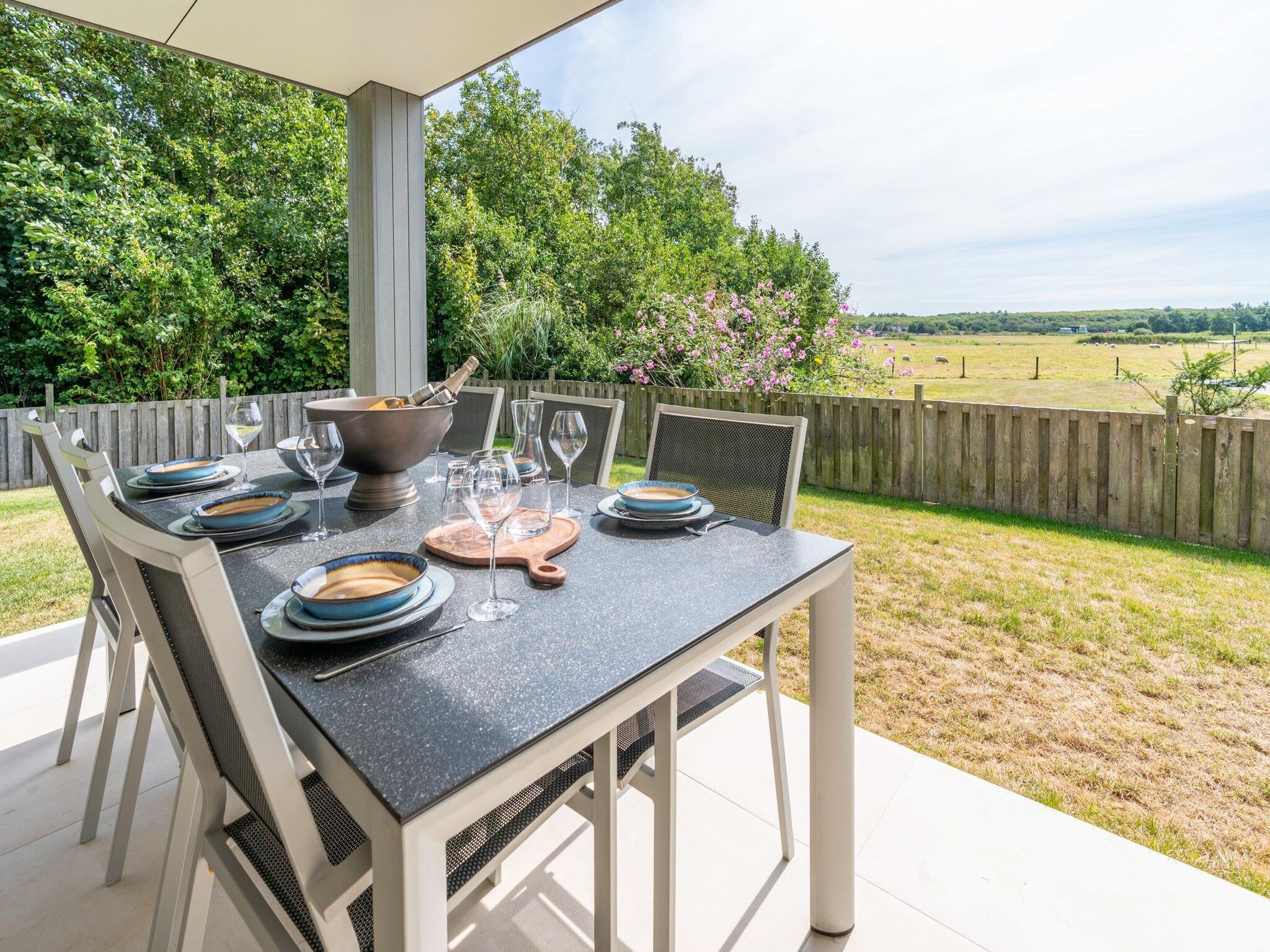 Het uitzicht vanaf Orchismient 39 in De Koog