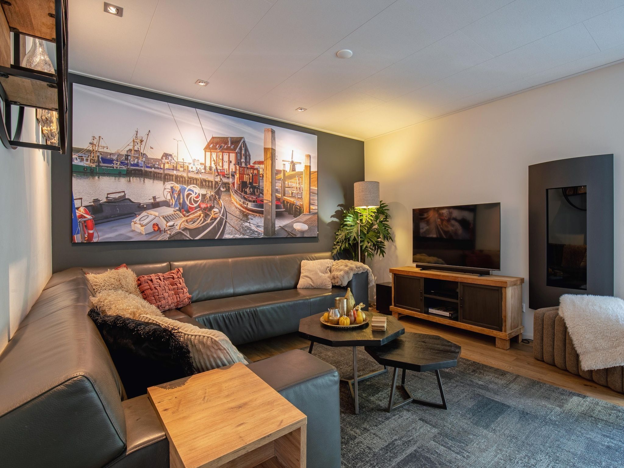 De woonkamer van De Witte Parel in Den Burg