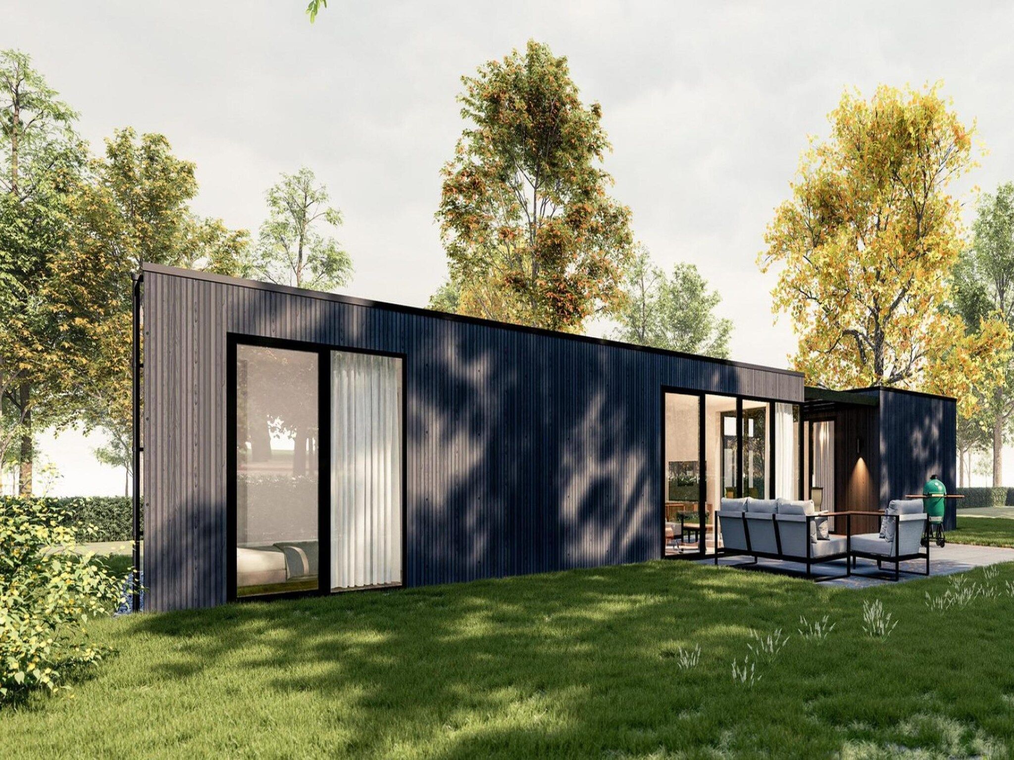 De buitenkant van De Steppe 8 pax - 13 in Ulicoten