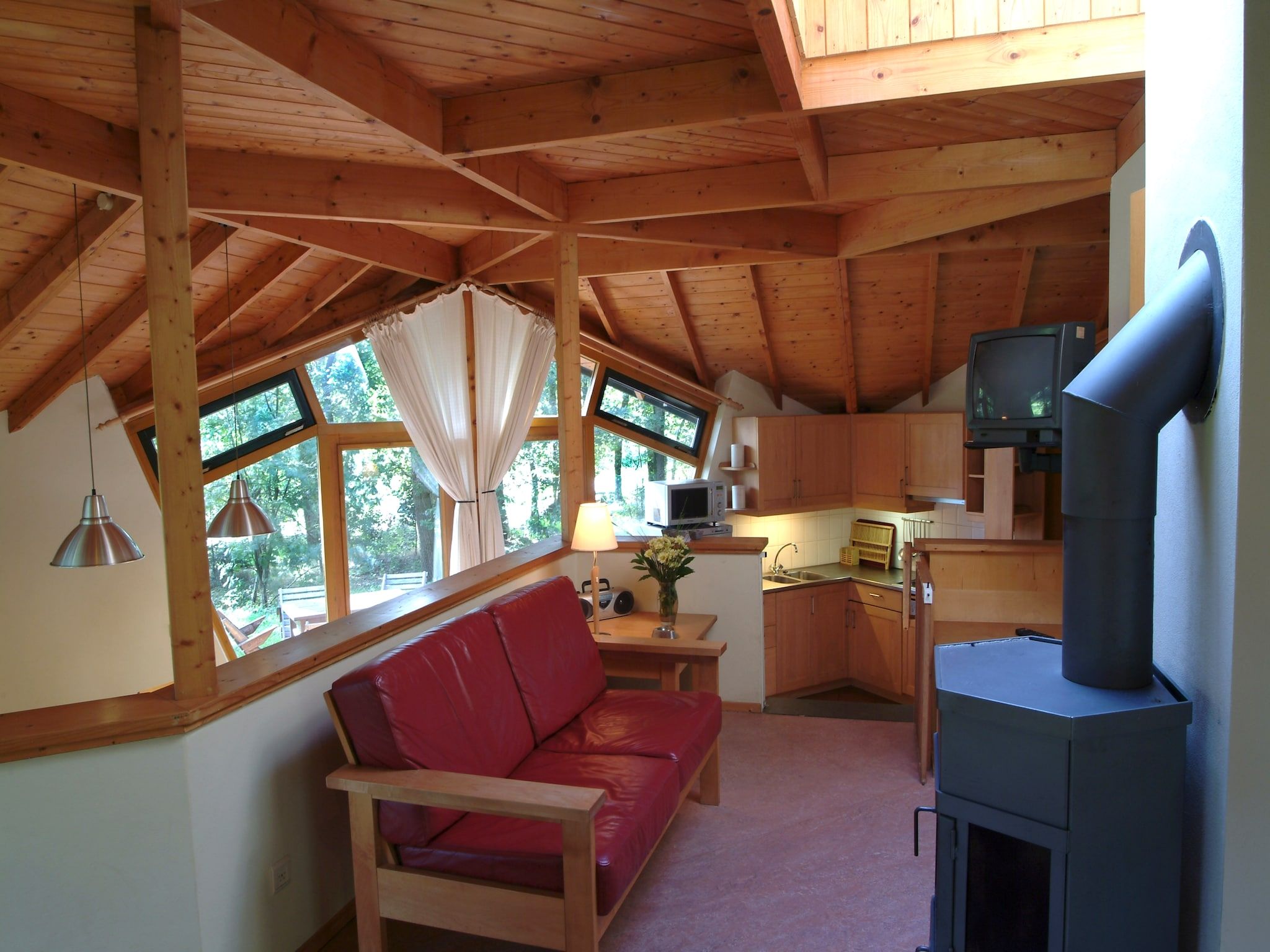 De woonkamer van Vakantiepark Herperduin 6 in Herpen