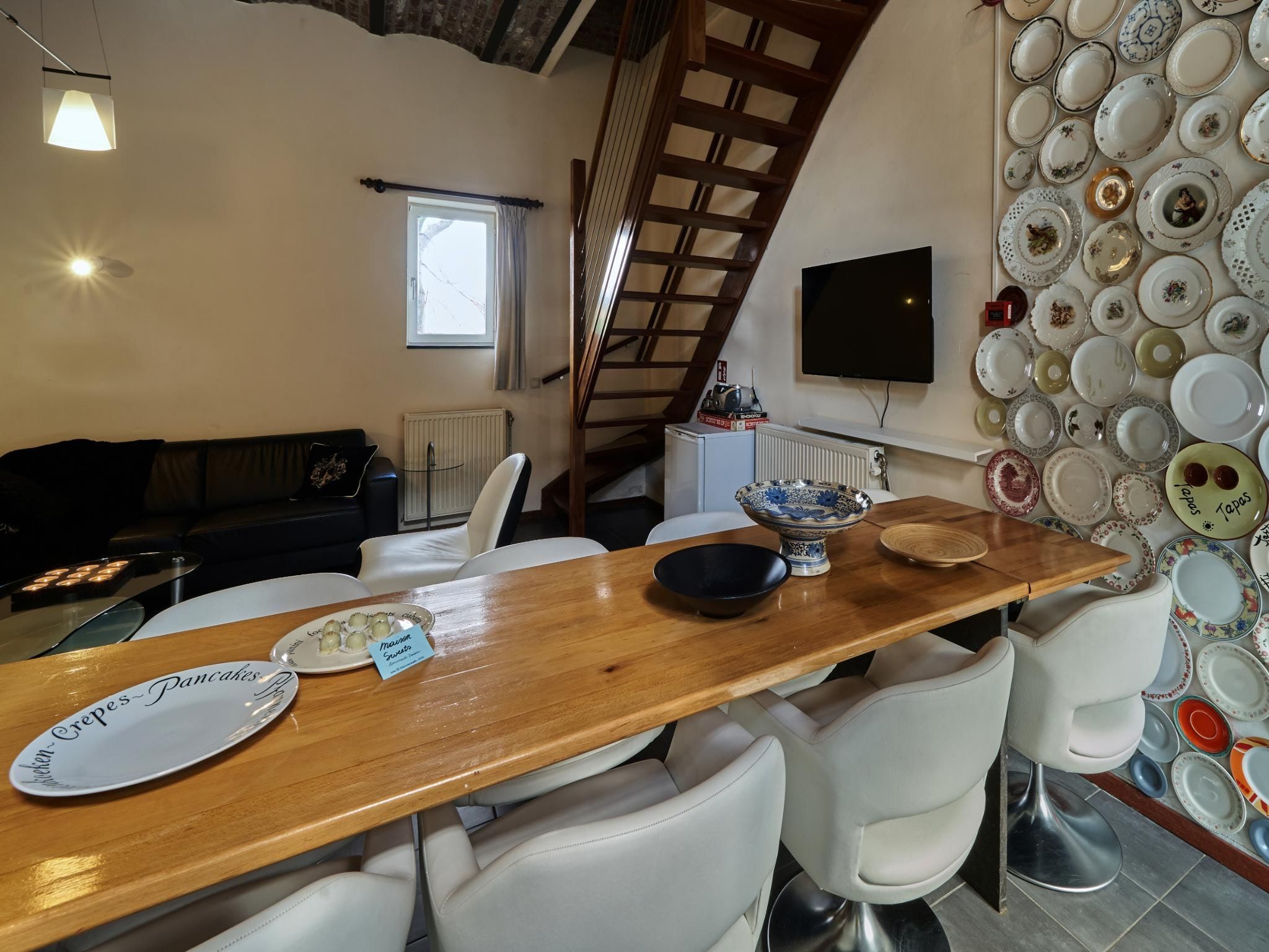 De eetkamer van Meschermolen 13 in Mesch-Eijsden