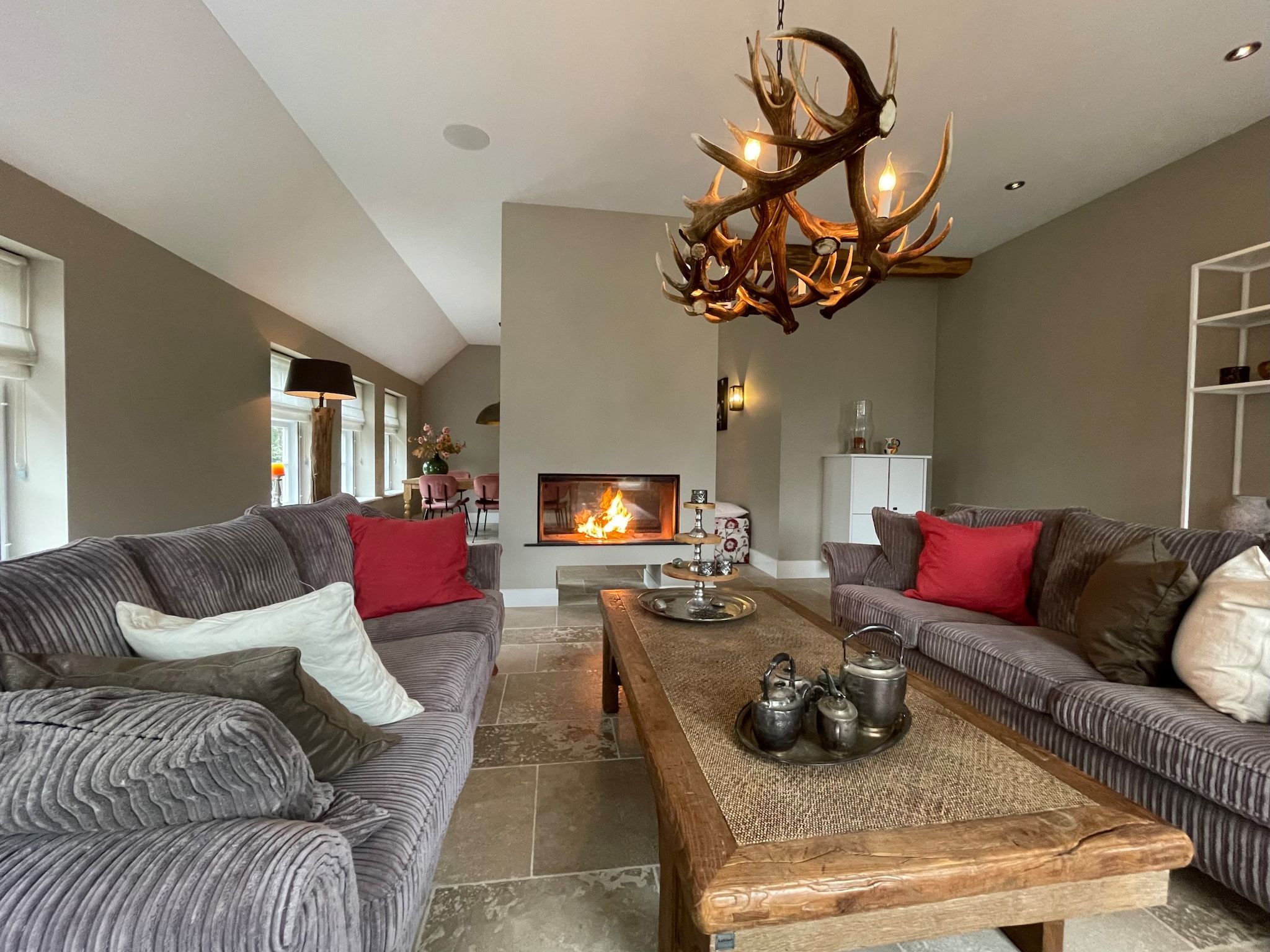 De woonkamer van de Binnenhof in Vriezenveen