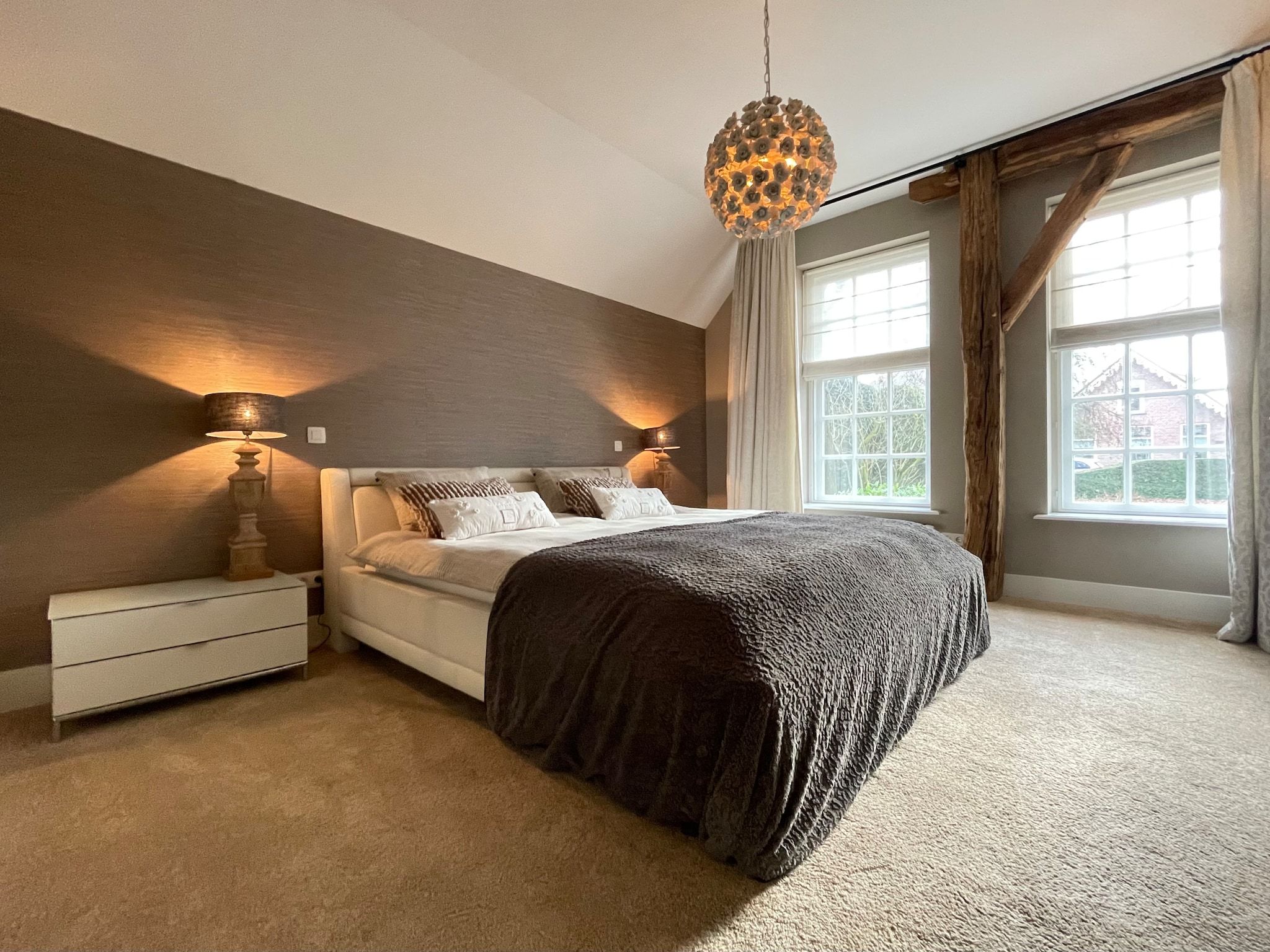 Een slaapkamer van de Binnenhof in Vriezenveen